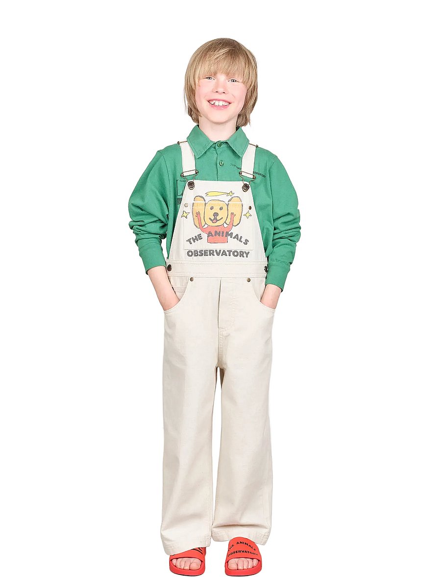 THE ANIMALS OBSERVATORY - MULE KID DUNGAREES Raw White - henkselihousut - raw white - 0