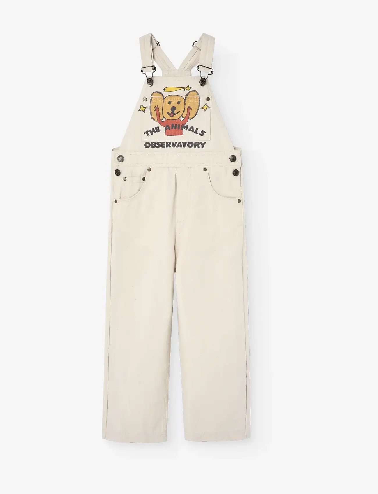 THE ANIMALS OBSERVATORY - MULE KID DUNGAREES Raw White - hängselbyxor - raw white - 3