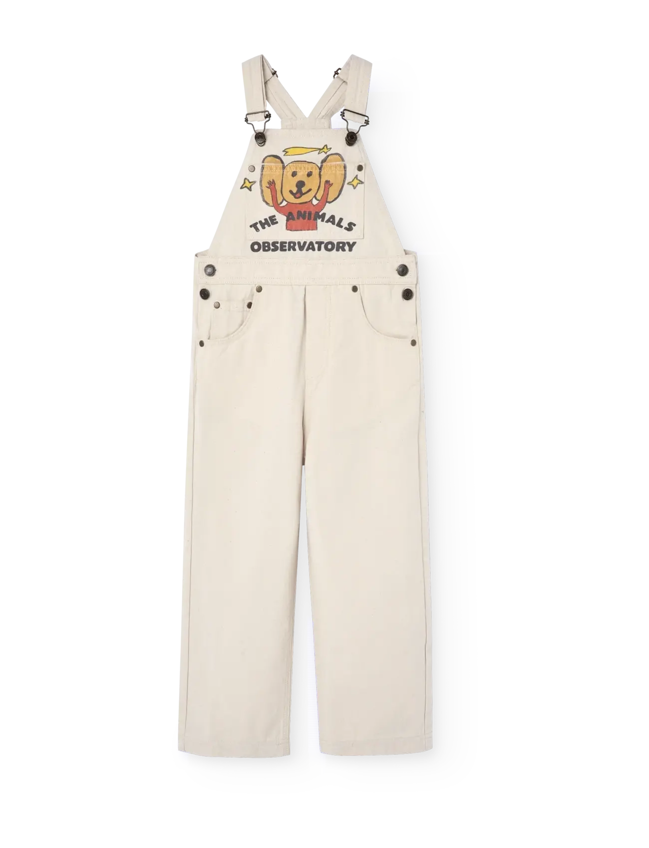 THE ANIMALS OBSERVATORY - MULE KID DUNGAREES Raw White - overalls - raw white - 3