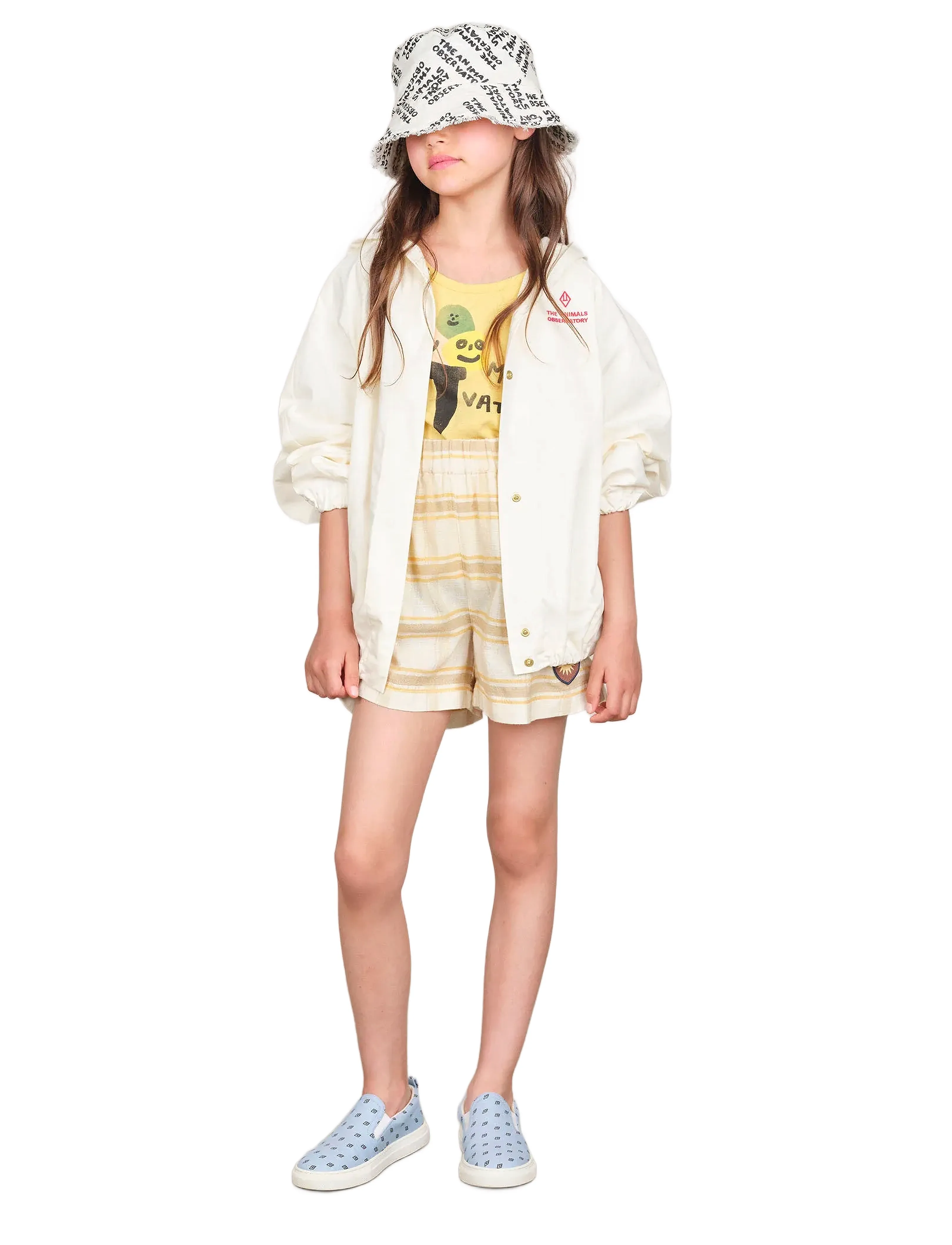 THE ANIMALS OBSERVATORY Carp Kid Jacket White, 3 Y, Jackets & Coats, Creme - Bomber, Kinder