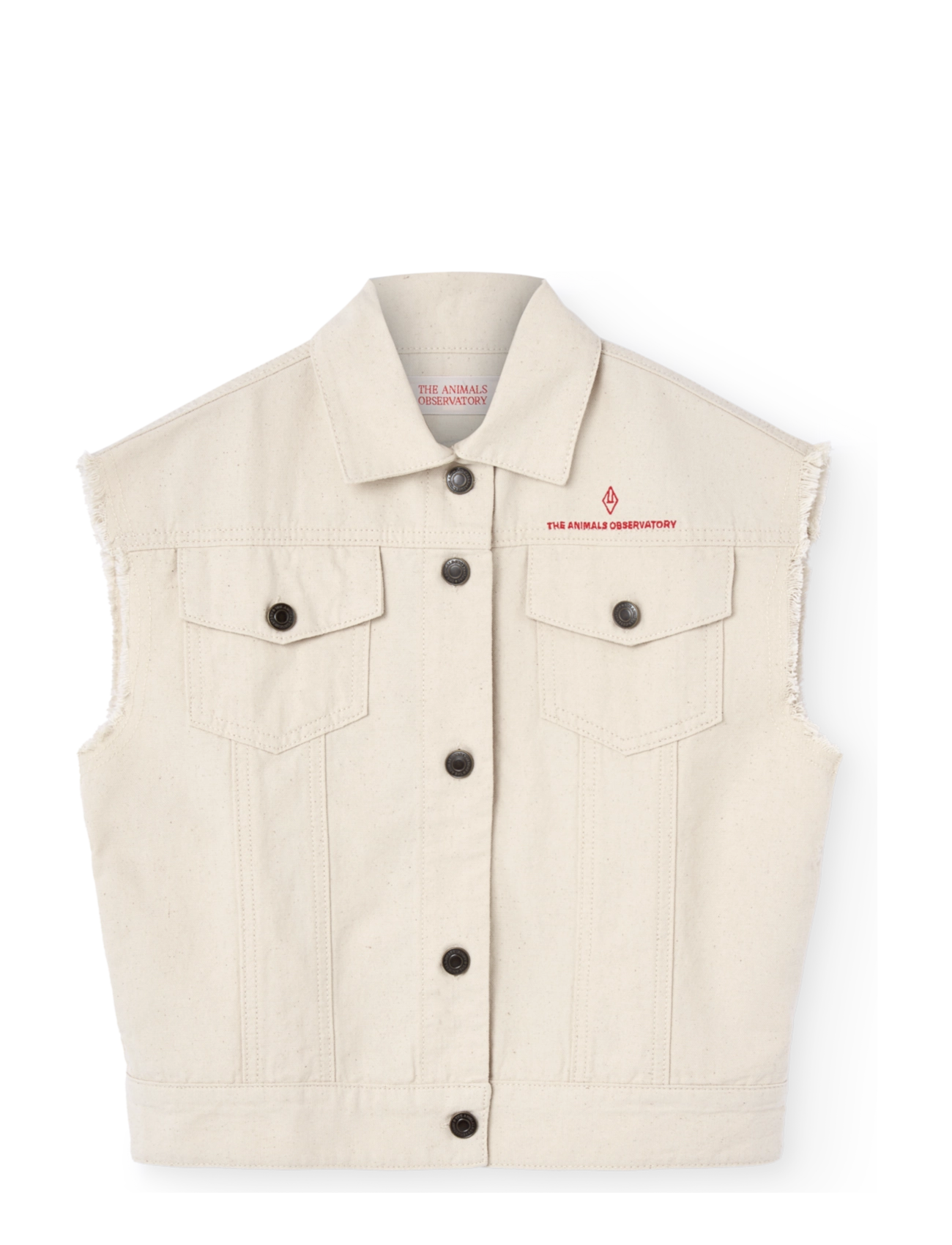 THE ANIMALS OBSERVATORY HOG KID VEST Raw White - Veste - RAW WHITE / white