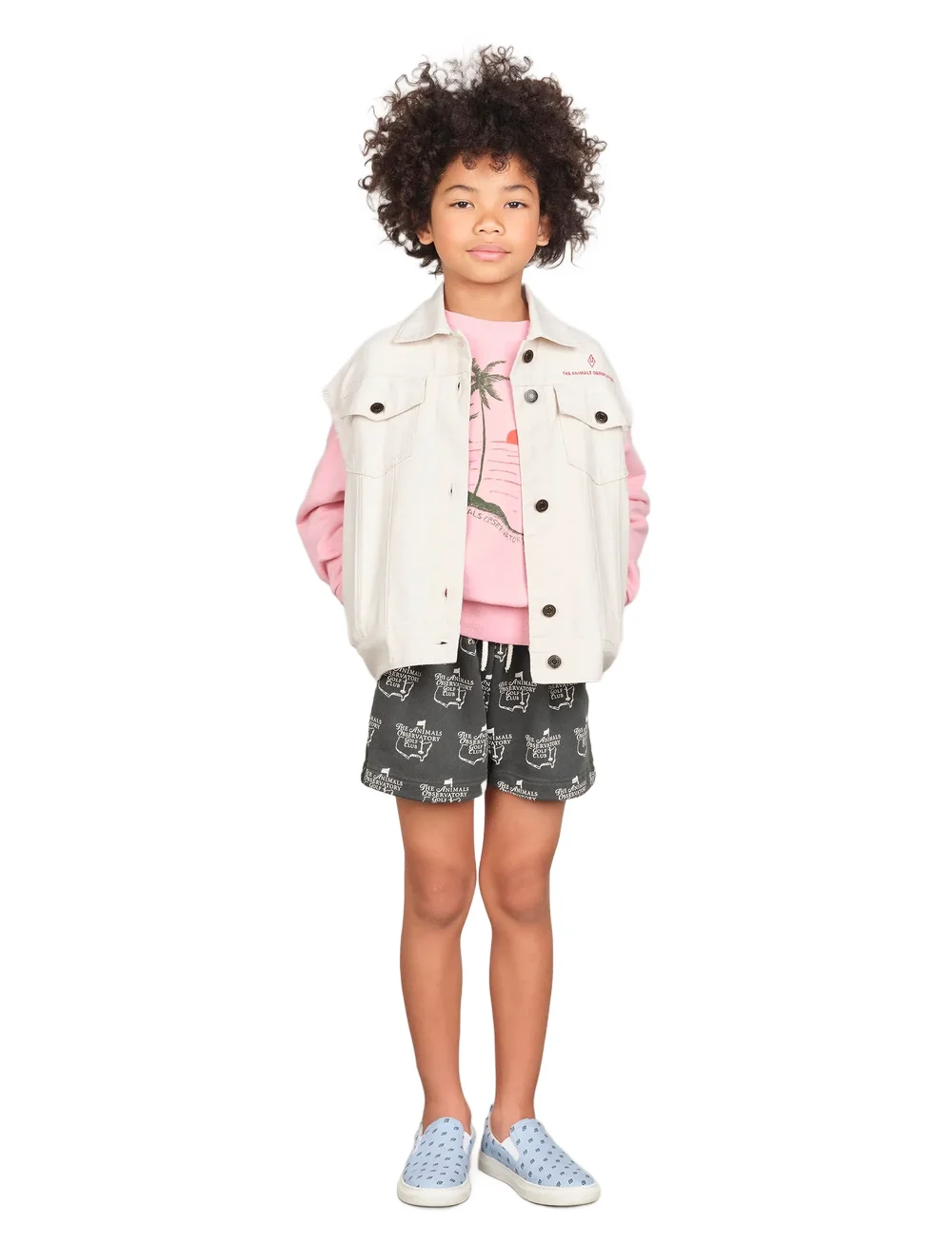 THE ANIMALS OBSERVATORY - HOG KID VEST Raw White - vests - raw white - 0