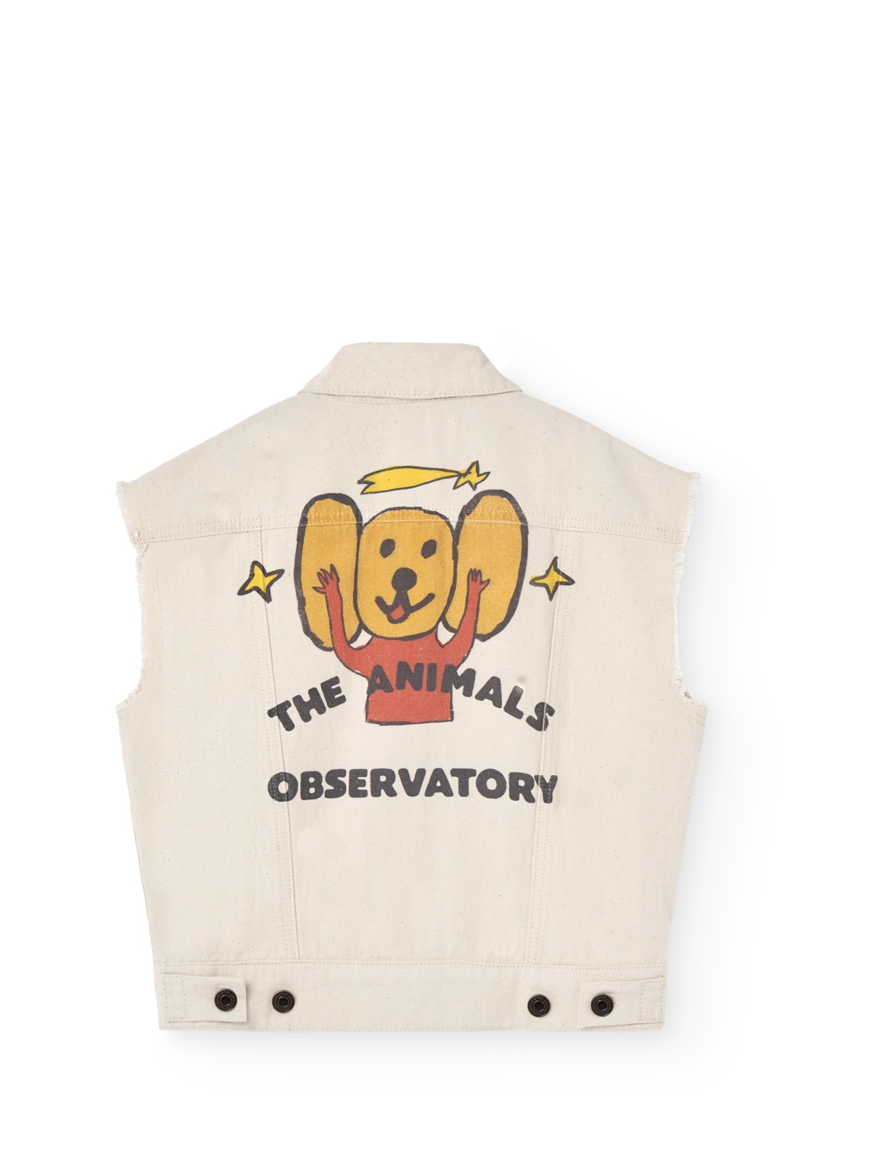 THE ANIMALS OBSERVATORY - HOG KID VEST Raw White - liemenės - raw white - 3