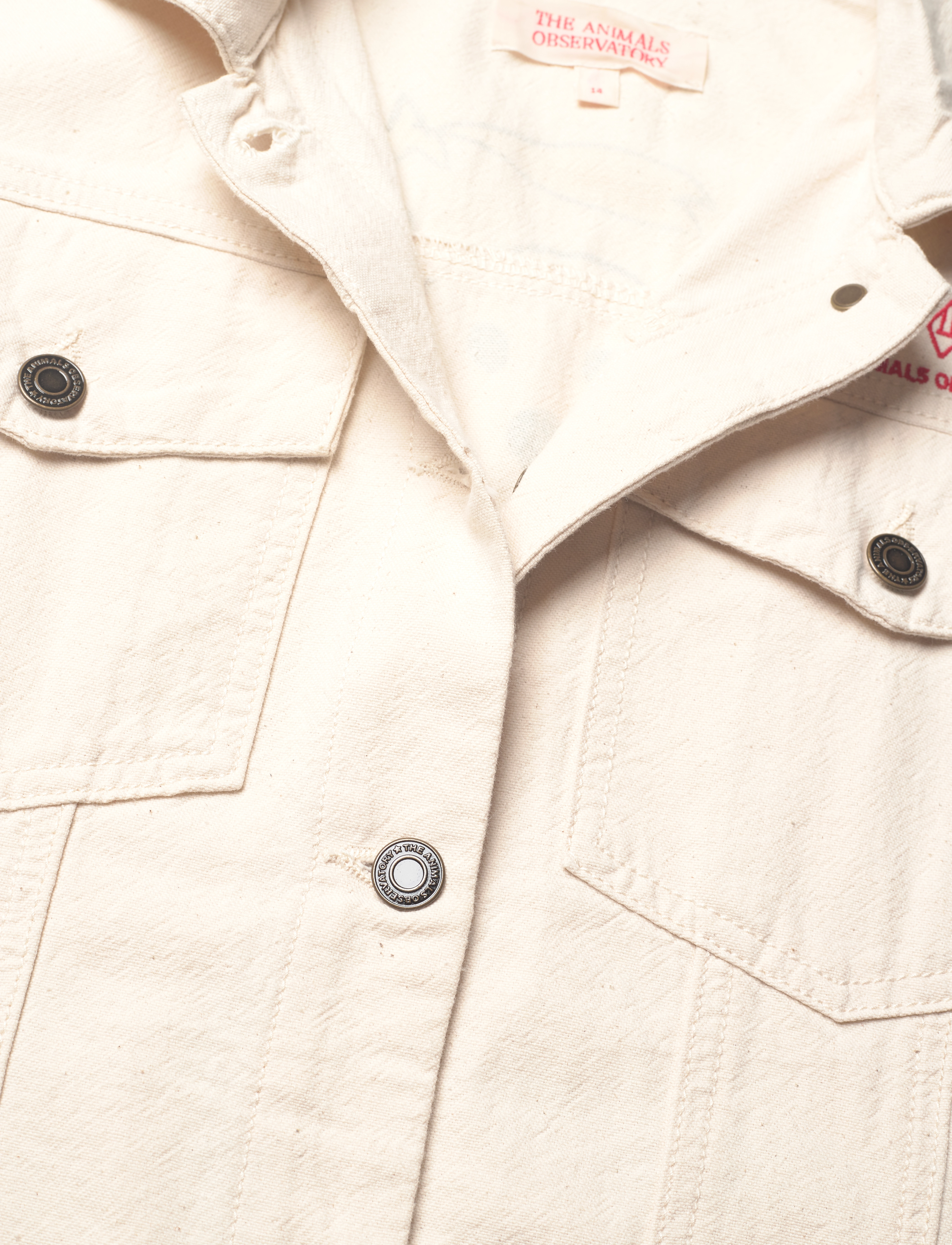 THE ANIMALS OBSERVATORY - HOG KID VEST Raw White - liemenės - raw white - 4