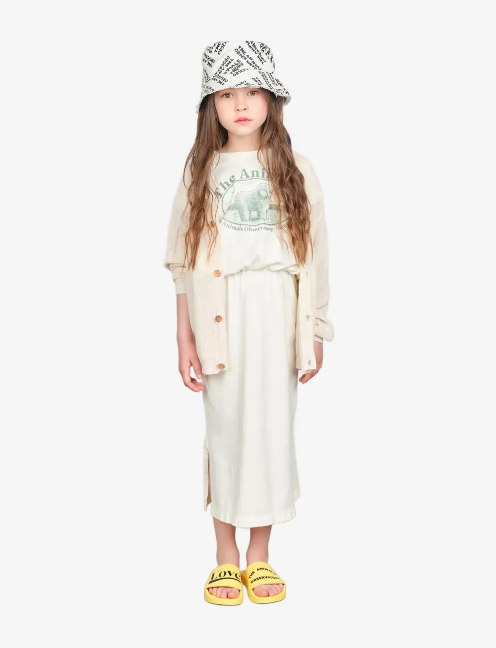 THE ANIMALS OBSERVATORY - RACOON KID CARDIGAN White - cardigans - white - 1