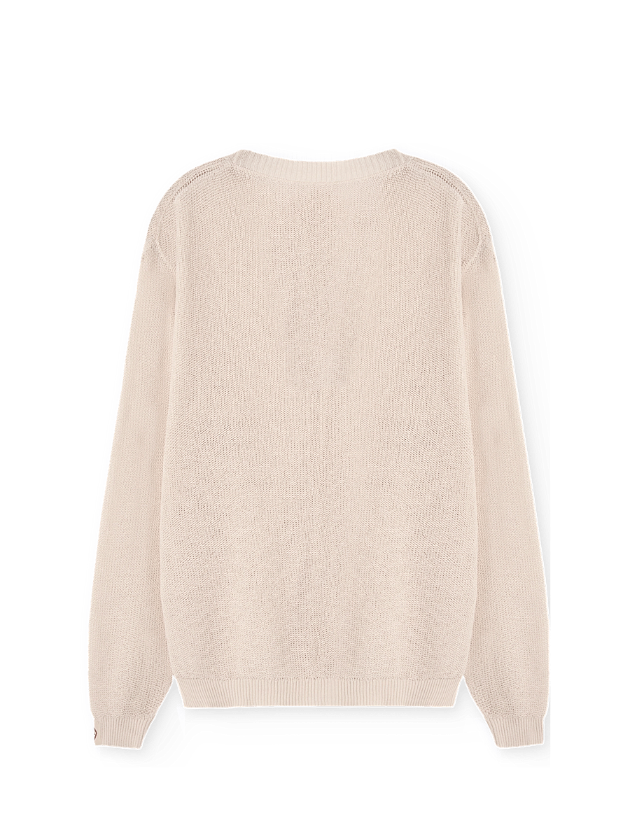 THE ANIMALS OBSERVATORY - RACOON KID CARDIGAN White - neuletakit - white - 2