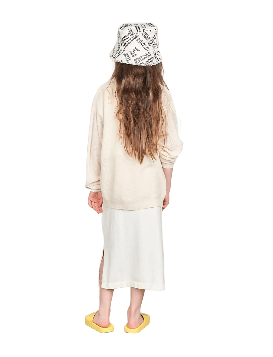 THE ANIMALS OBSERVATORY - RACOON KID CARDIGAN White - neuletakit - white - 3