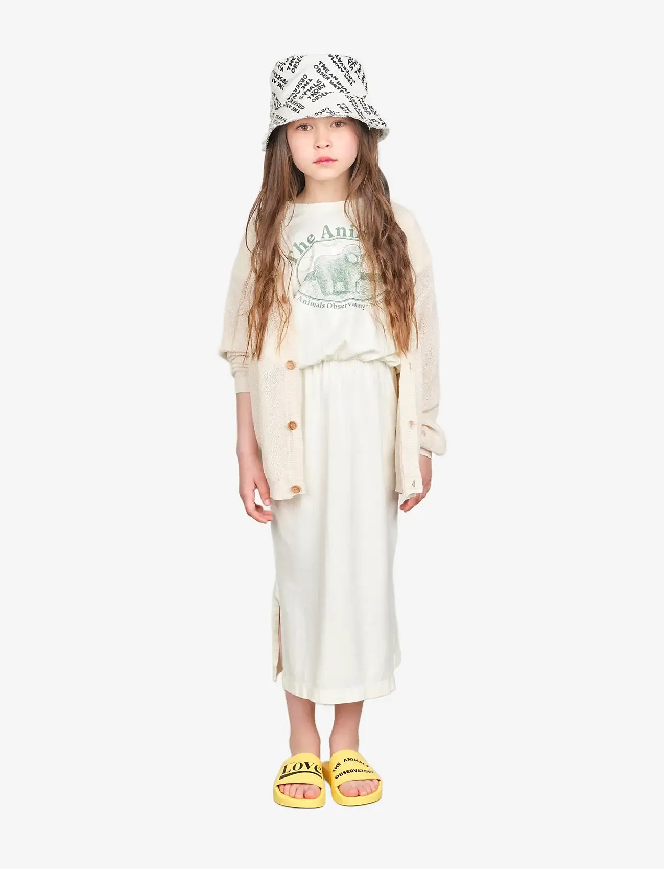 THE ANIMALS OBSERVATORY - RACOON KID CARDIGAN White - susegamieji megztiniai - white - 4