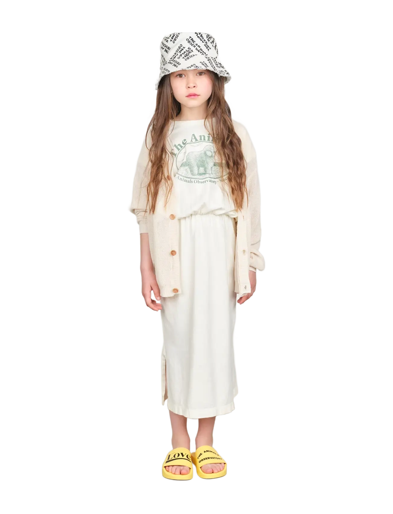 THE ANIMALS OBSERVATORY - RACOON KID CARDIGAN White - susegamieji megztiniai - white - 4