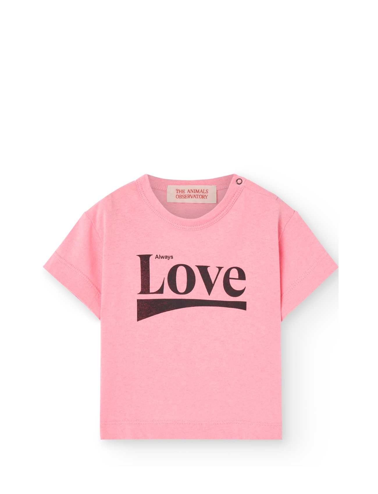THE ANIMALS OBSERVATORY - PANGOLIN BABY T-SHIRT Pink - kurzärmelige - pink - 0