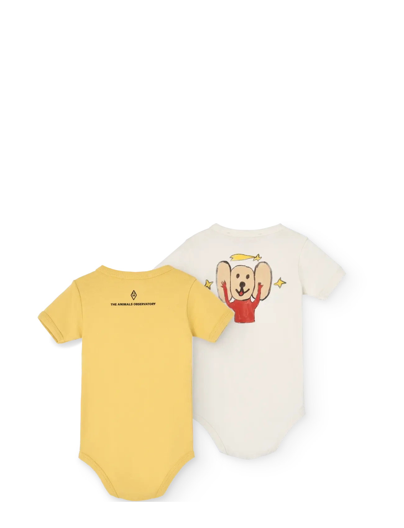 THE ANIMALS OBSERVATORY - PACK CHIMPANZEE BABY BODY Yellow - rompers met korte mouwen - yellow - 1