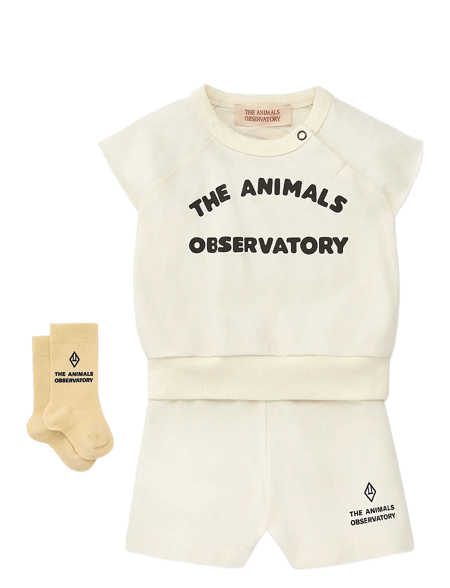 THE ANIMALS OBSERVATORY - SET SQUAB BABY SET White Logo - white logo - 0