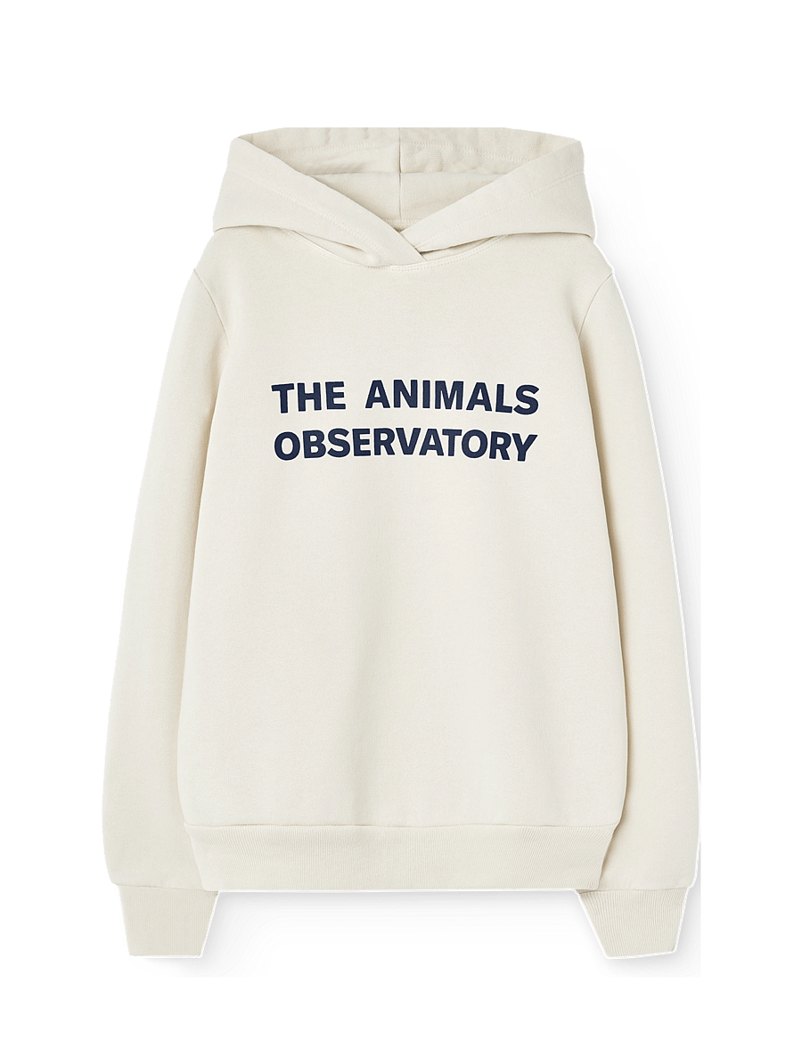 THE ANIMALS OBSERVATORY - TAURUS KID HOODIE White Mouth - huvtröjor - white mouth - 0