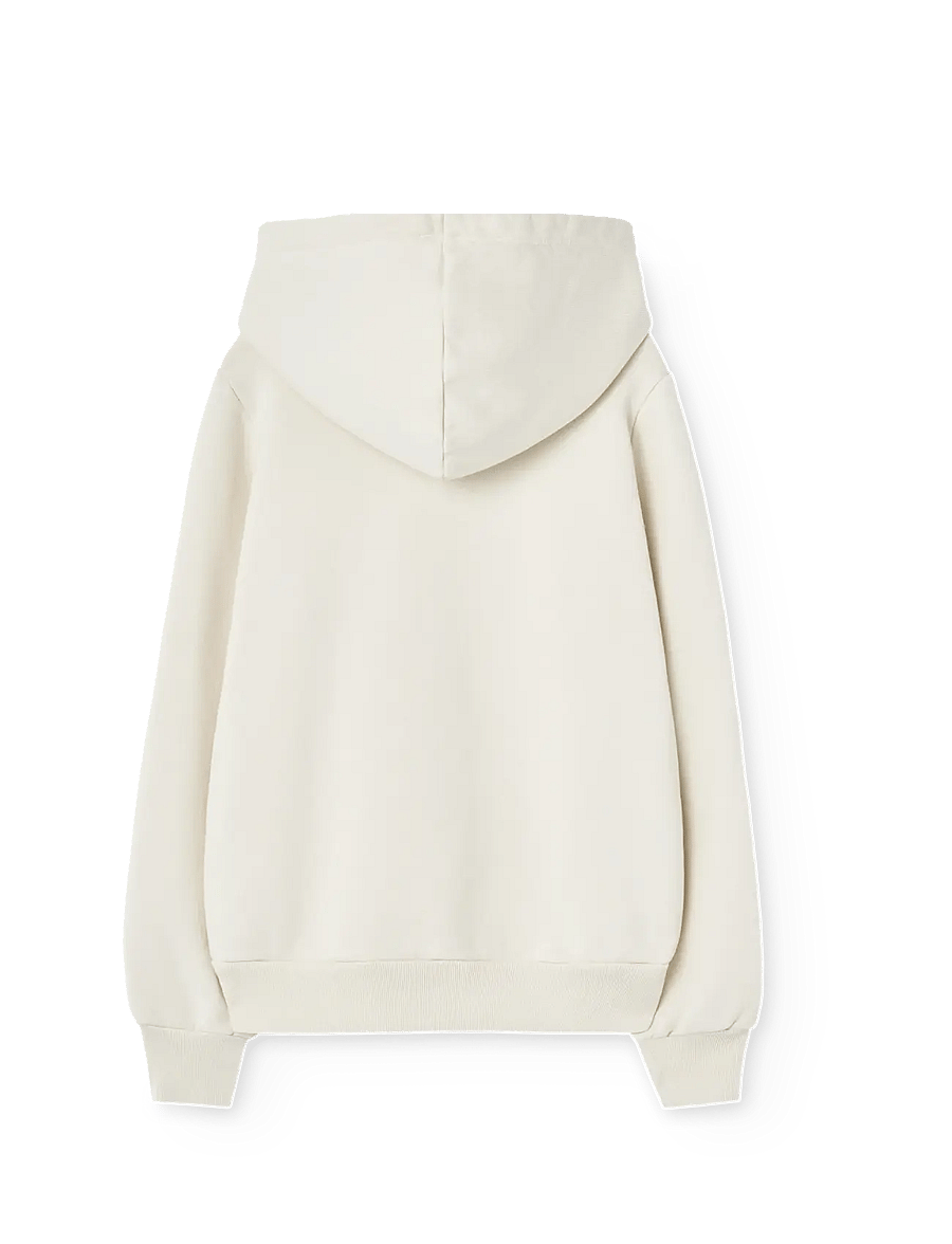 THE ANIMALS OBSERVATORY - TAURUS KID HOODIE White Mouth - huvtröjor - white mouth - 1