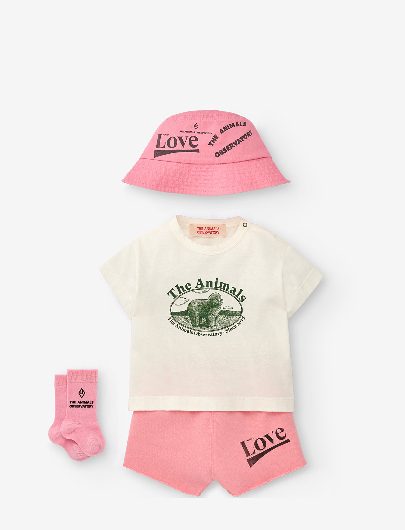 THE ANIMALS OBSERVATORY - STARFISH BABY BUCKET HAT PINK - pink - 1