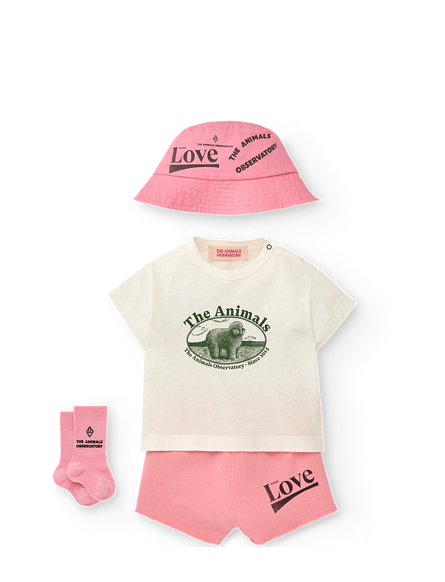 THE ANIMALS OBSERVATORY - STARFISH BABY BUCKET HAT PINK - winteraccessoires - pink - 1