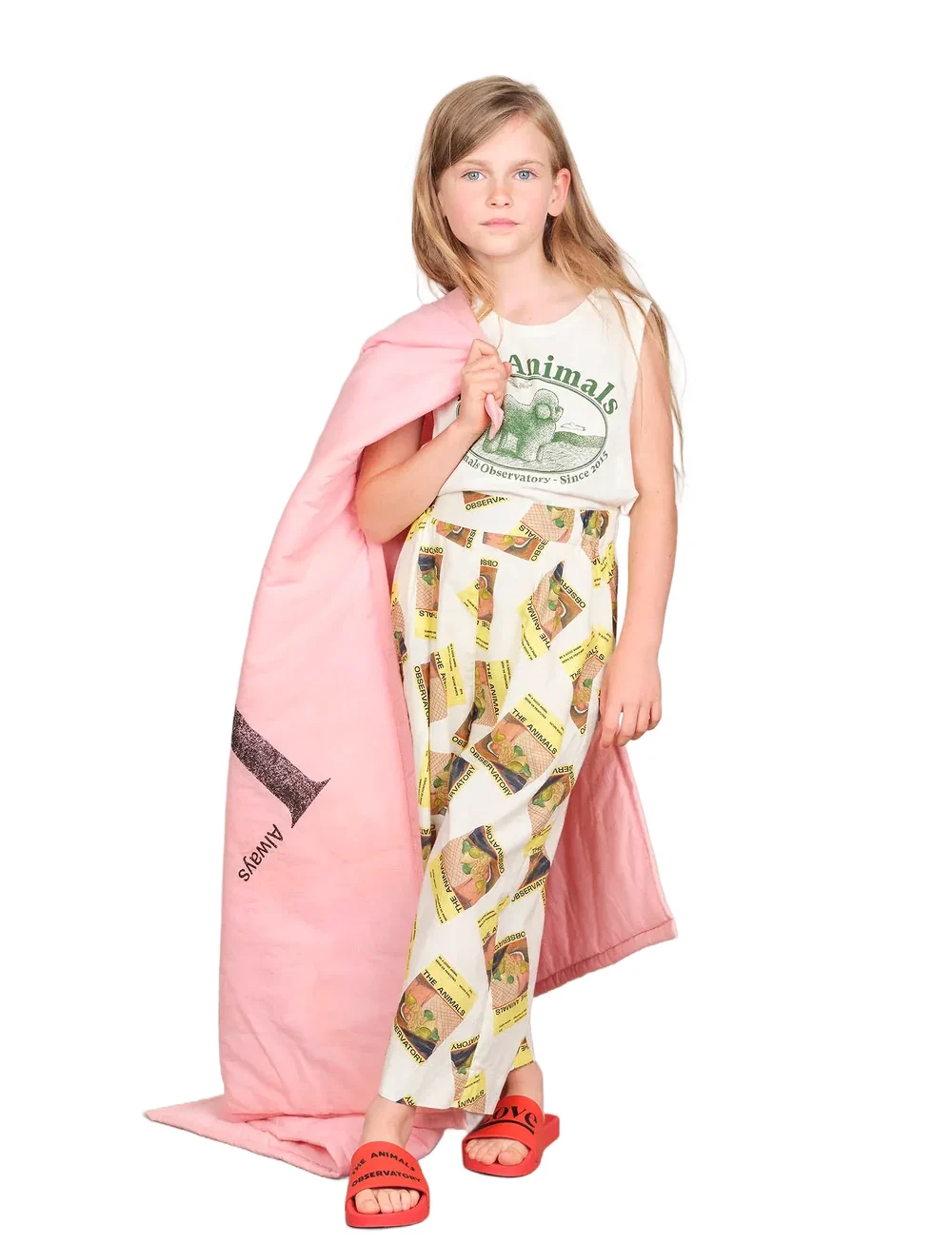 THE ANIMALS OBSERVATORY - BLANKET ACCESSORIES BLANKET PINK - decken - pink - 0