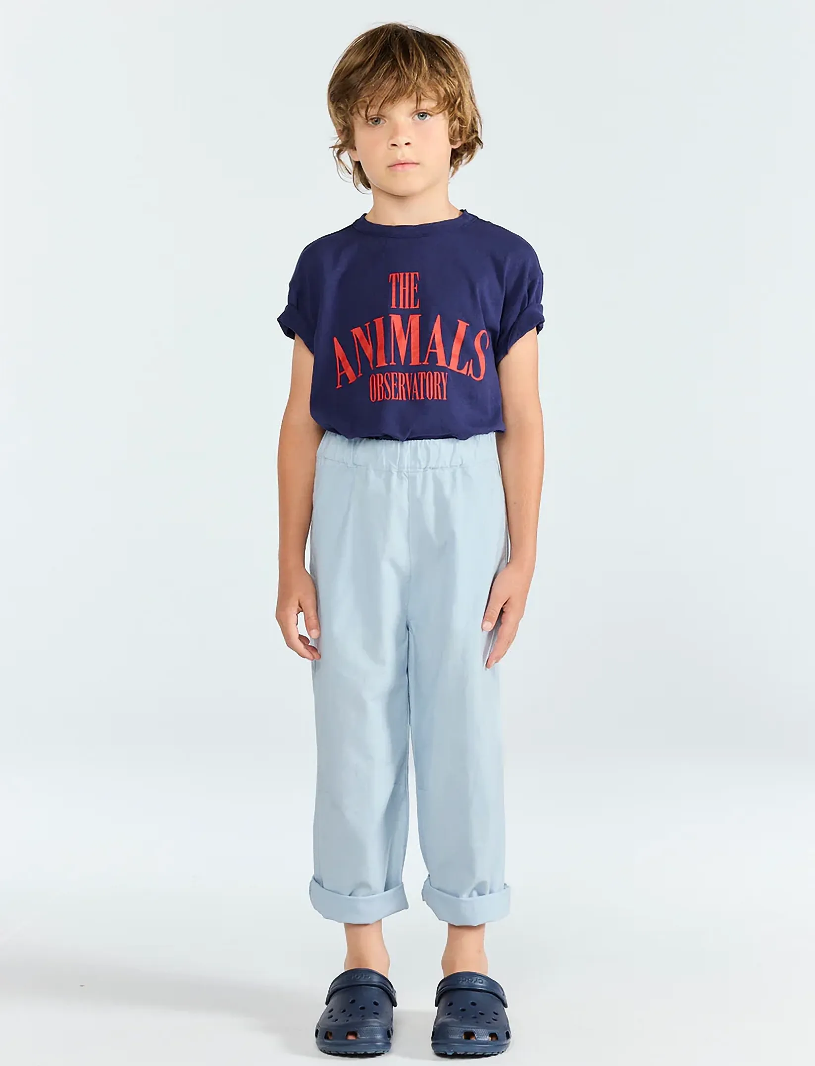 THE ANIMALS OBSERVATORY PUPFISH KID T-SHIRT RAW WHITE 8y - Kortærmede T-shirts - DEEP BLUE / navy