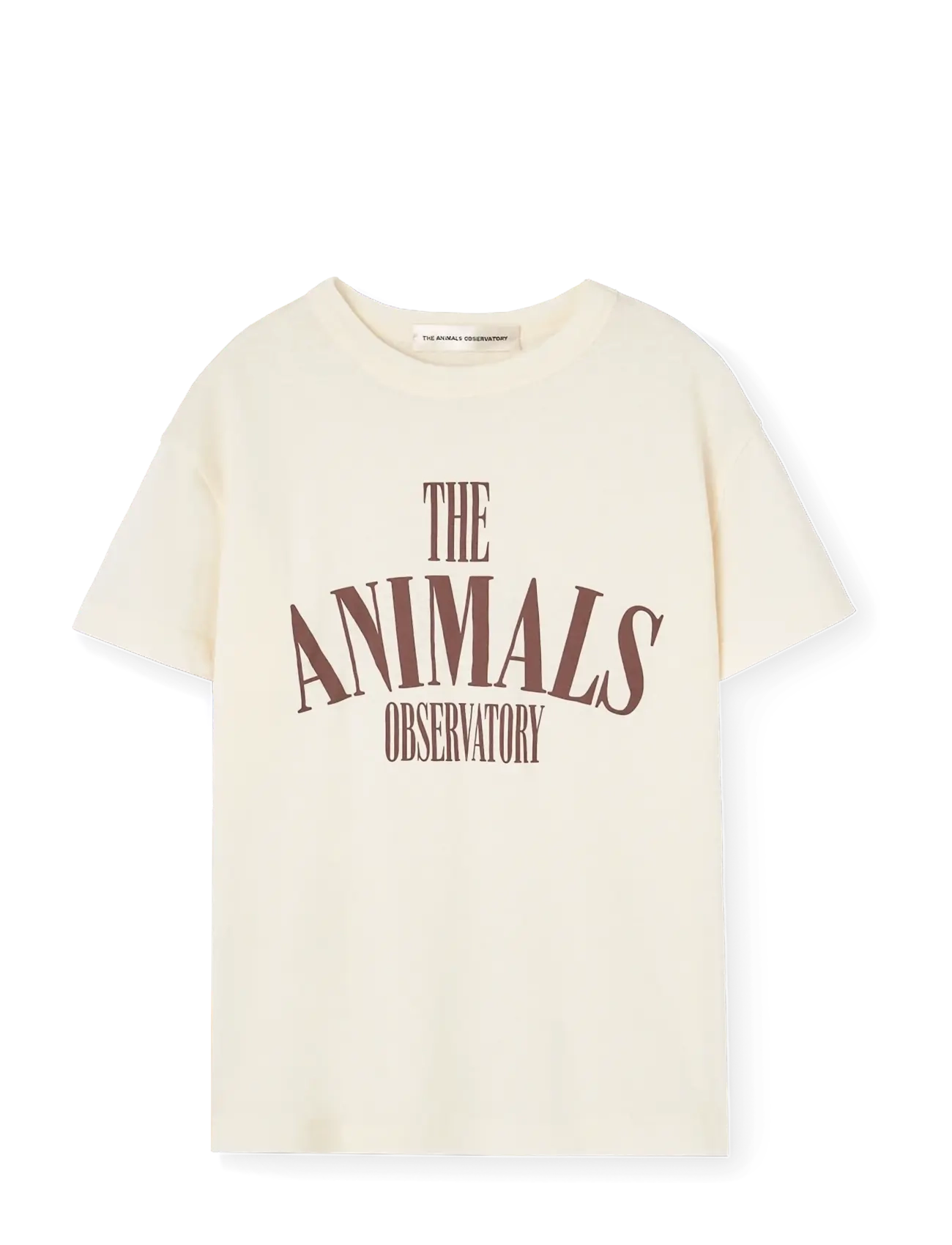 THE ANIMALS OBSERVATORY PUPFISH KID T-SHIRT DEEP BLUE 4y - Drabužiai - RAW WHITE / cream