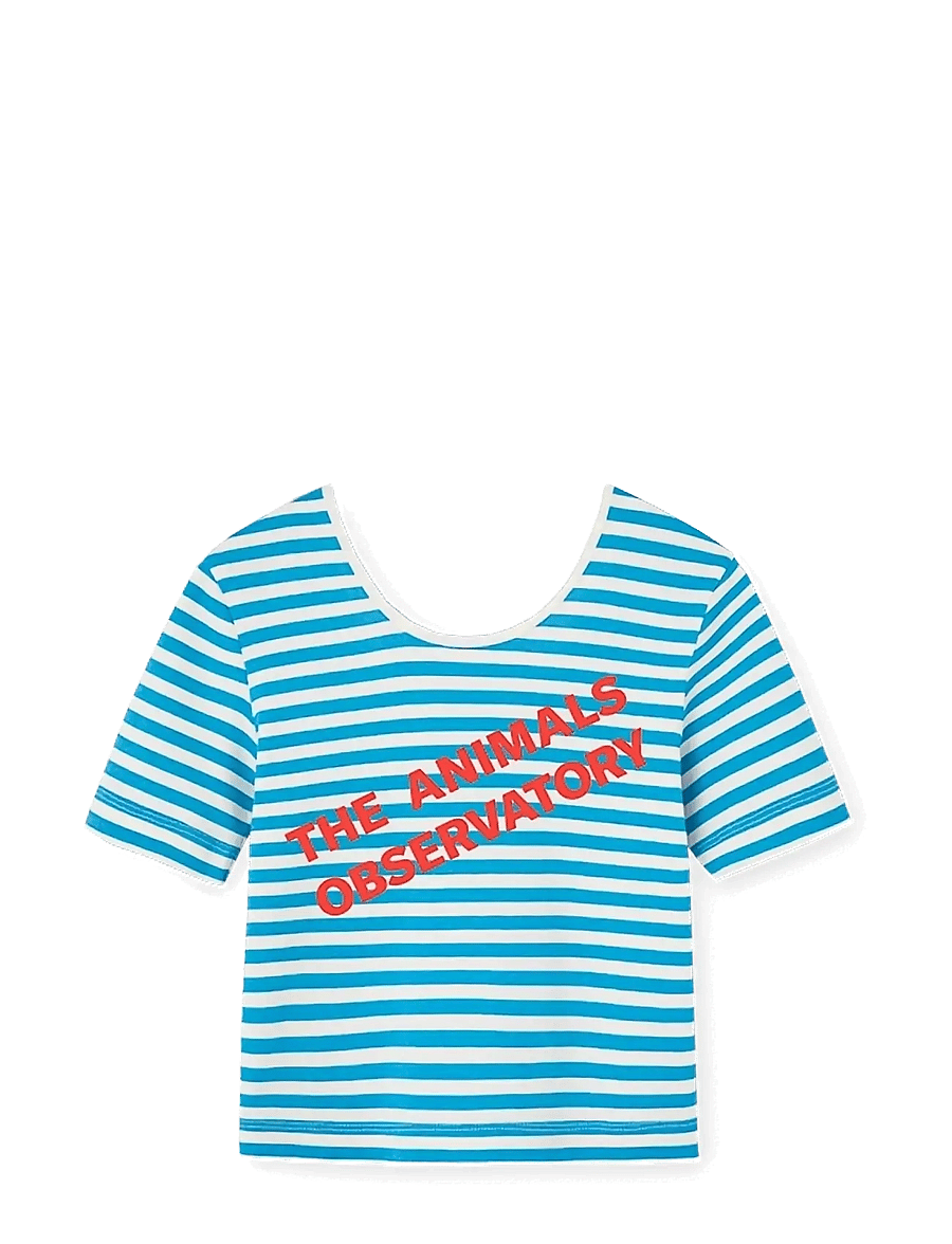 THE ANIMALS OBSERVATORY - HIPPO KID TOP BLUE - kortærmede t-shirts - blue - 1