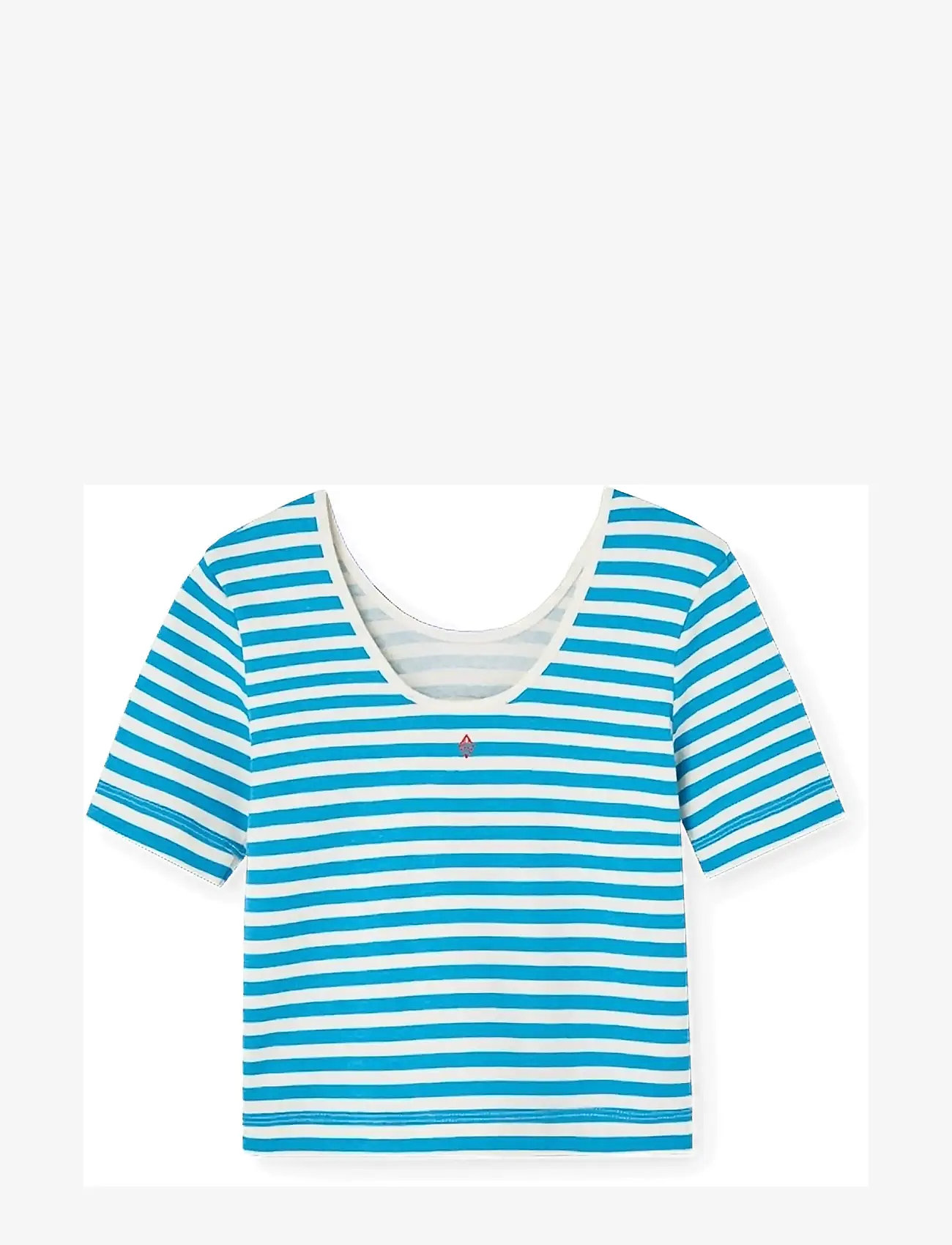 THE ANIMALS OBSERVATORY - HIPPO KID TOP DARK GARDEN - kortærmede t-shirts - blue - 2