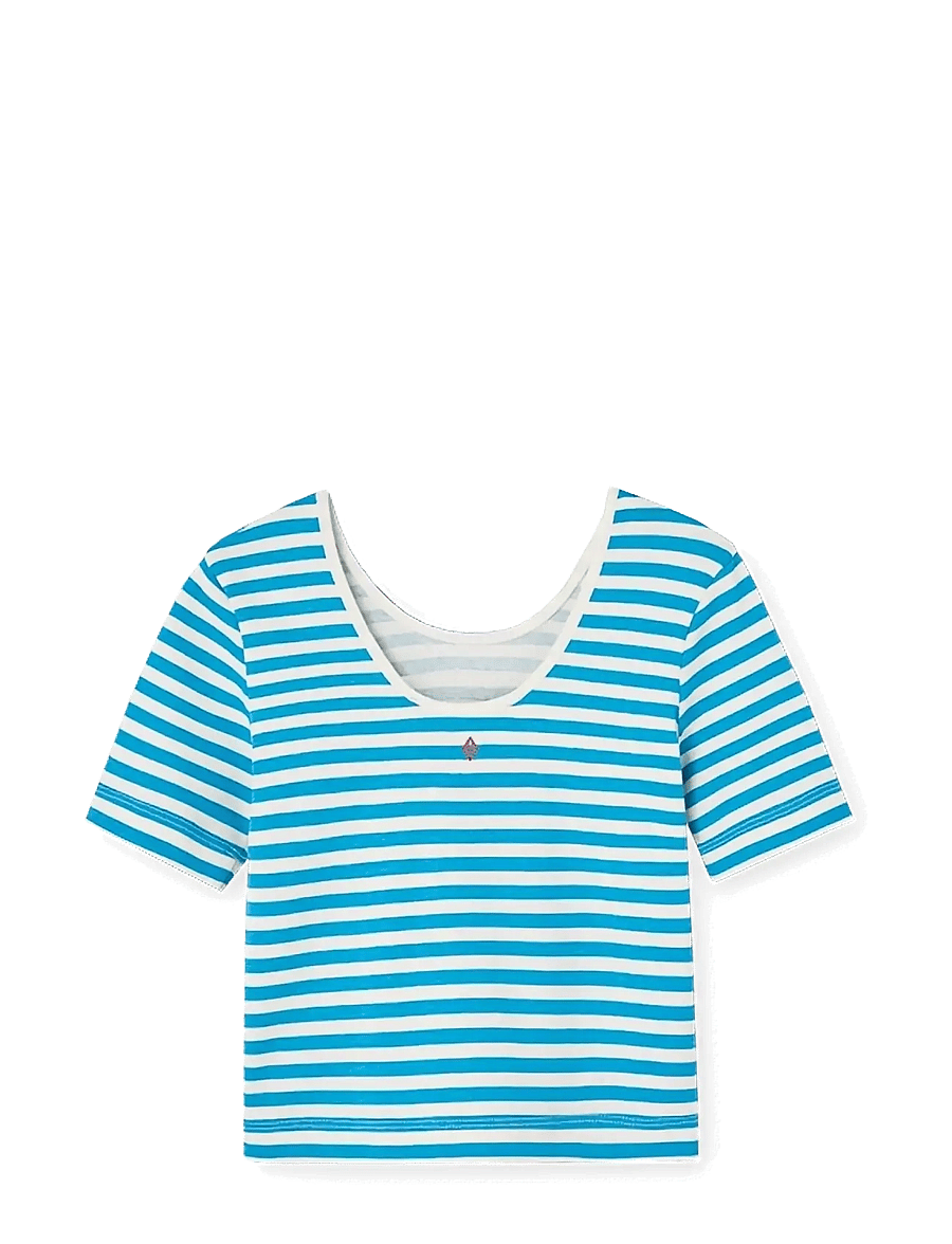 THE ANIMALS OBSERVATORY - HIPPO KID TOP BLUE - kortærmede t-shirts - blue - 2