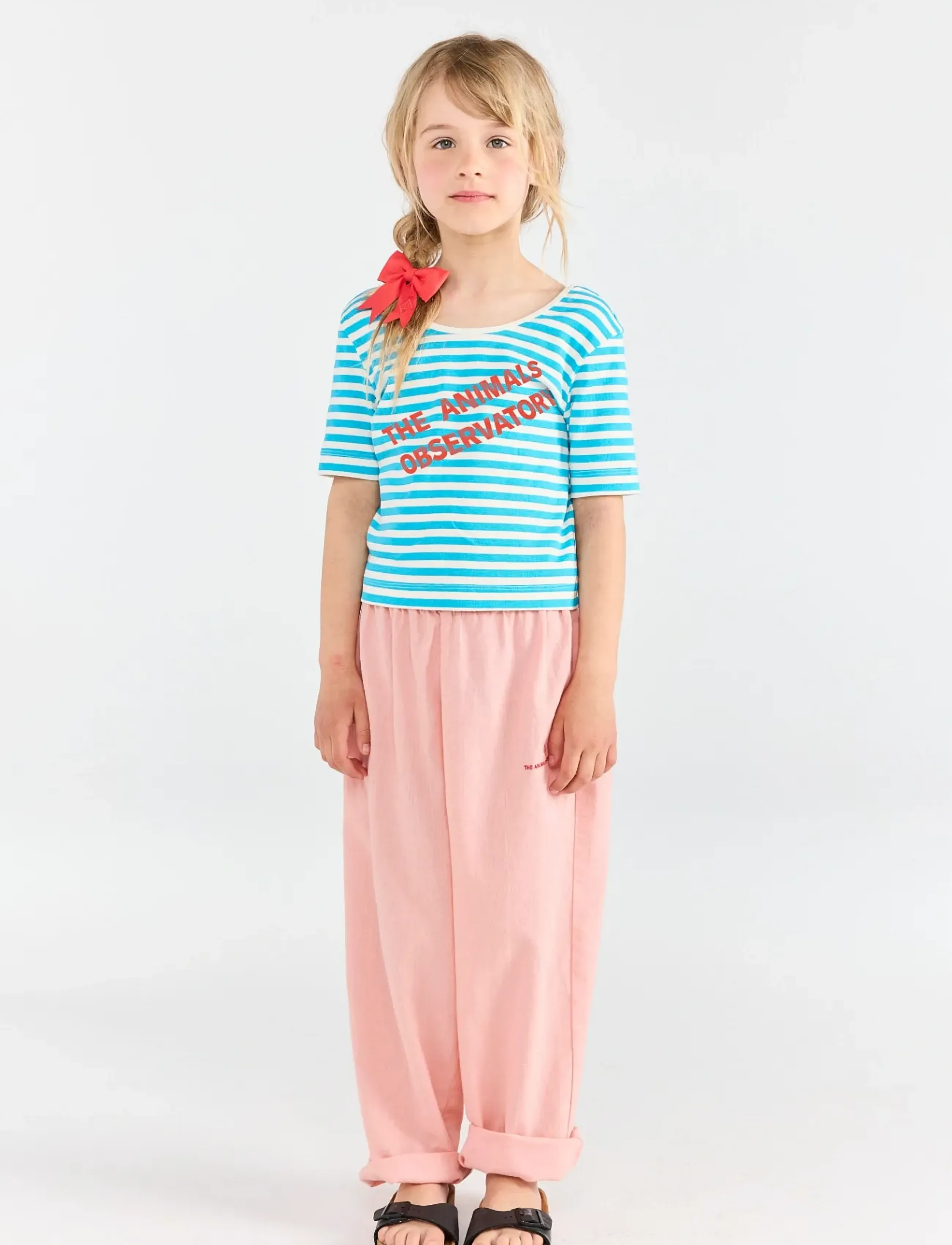 THE ANIMALS OBSERVATORY HIPPO KID TOP DARK GARDEN - Kortærmede T-shirts - BLUE / blue