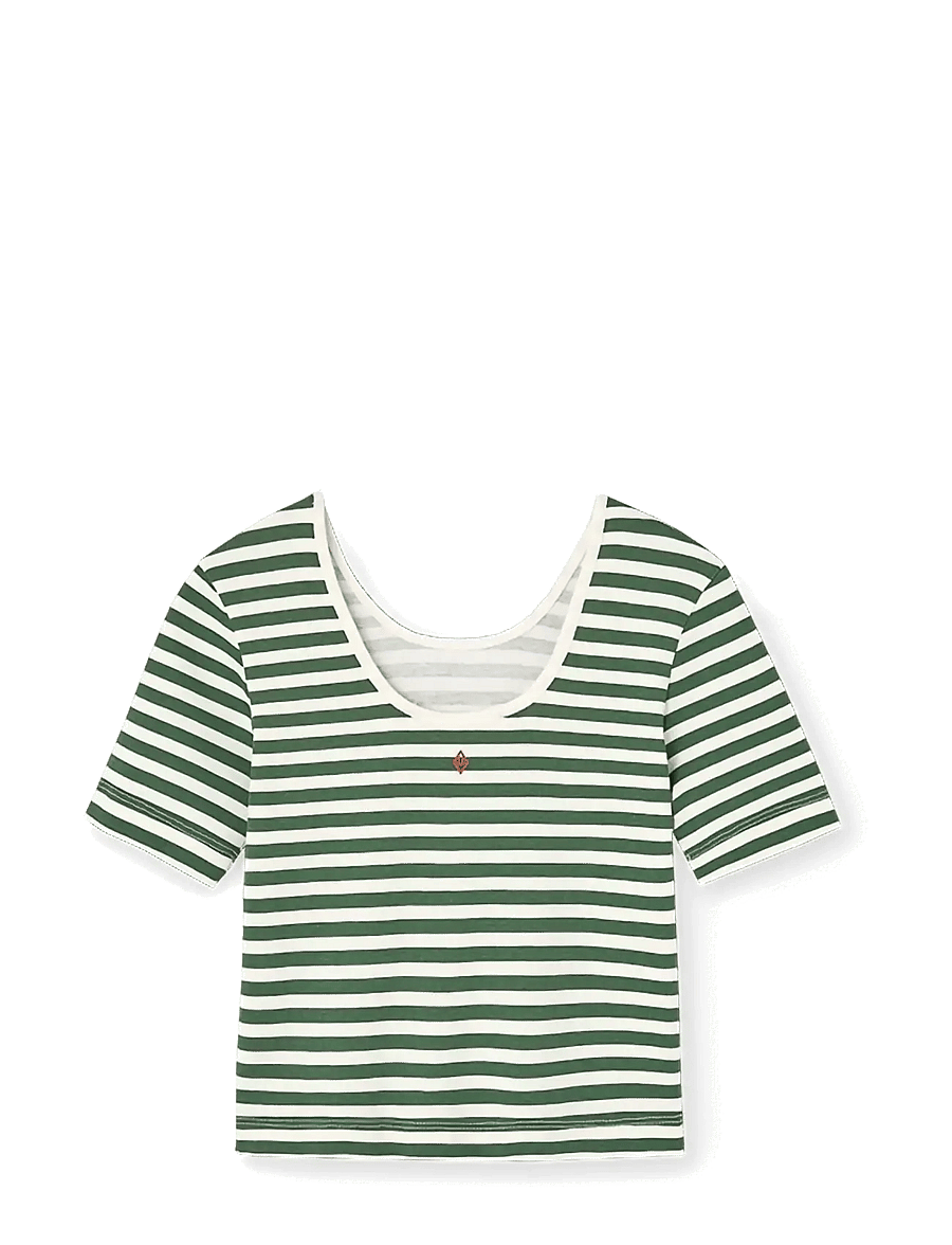 THE ANIMALS OBSERVATORY - HIPPO KID TOP BLUE - kortærmede t-shirts - dark garden - 2