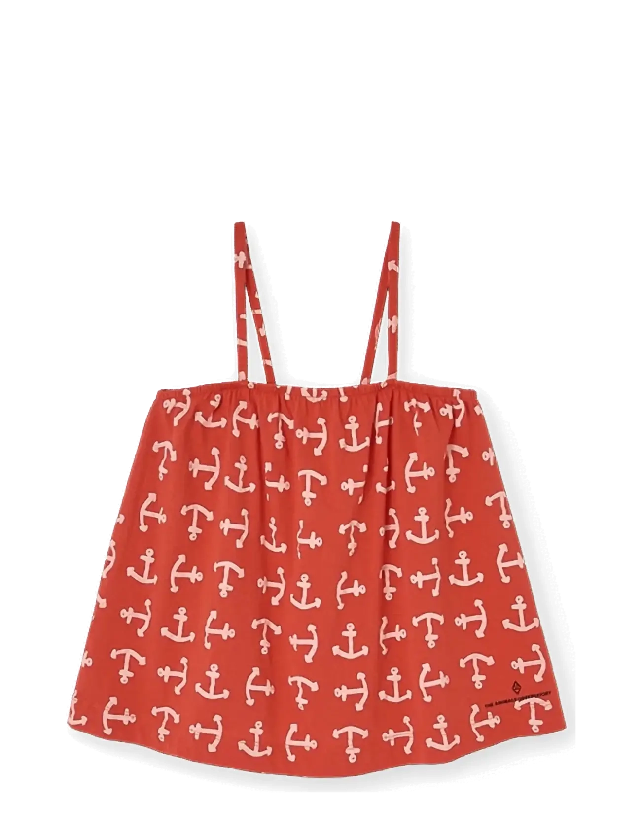 THE ANIMALS OBSERVATORY STORK KID TOP RAW WHITE - Drabužiai - RED / red