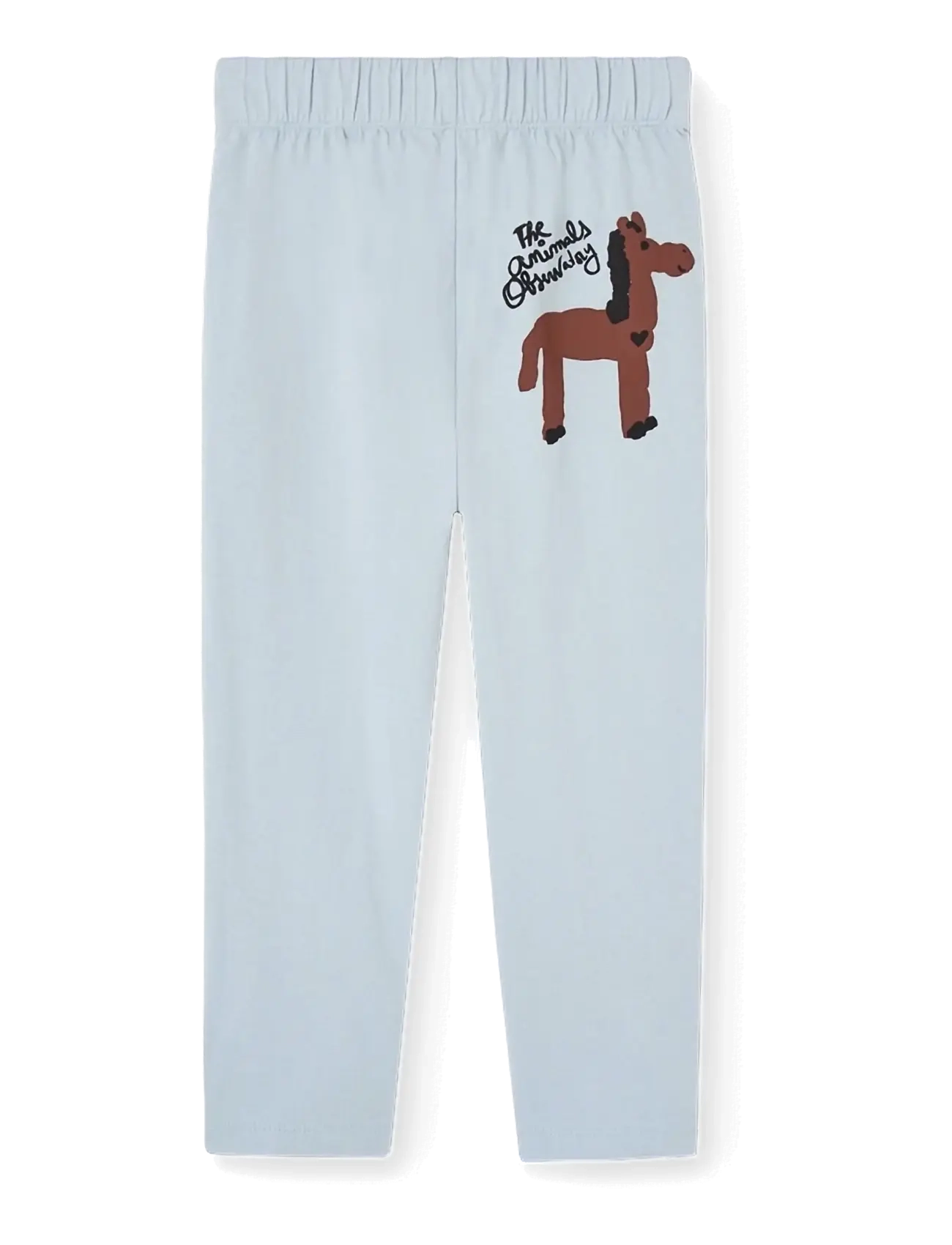 THE ANIMALS OBSERVATORY - HORSE KID PANTS BROWN STRIPES - sweatpants - blue - 2