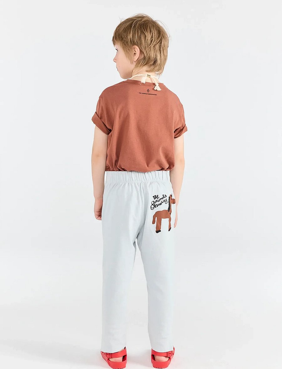 THE ANIMALS OBSERVATORY - HORSE KID PANTS BROWN STRIPES - sweatpants - blue - 3