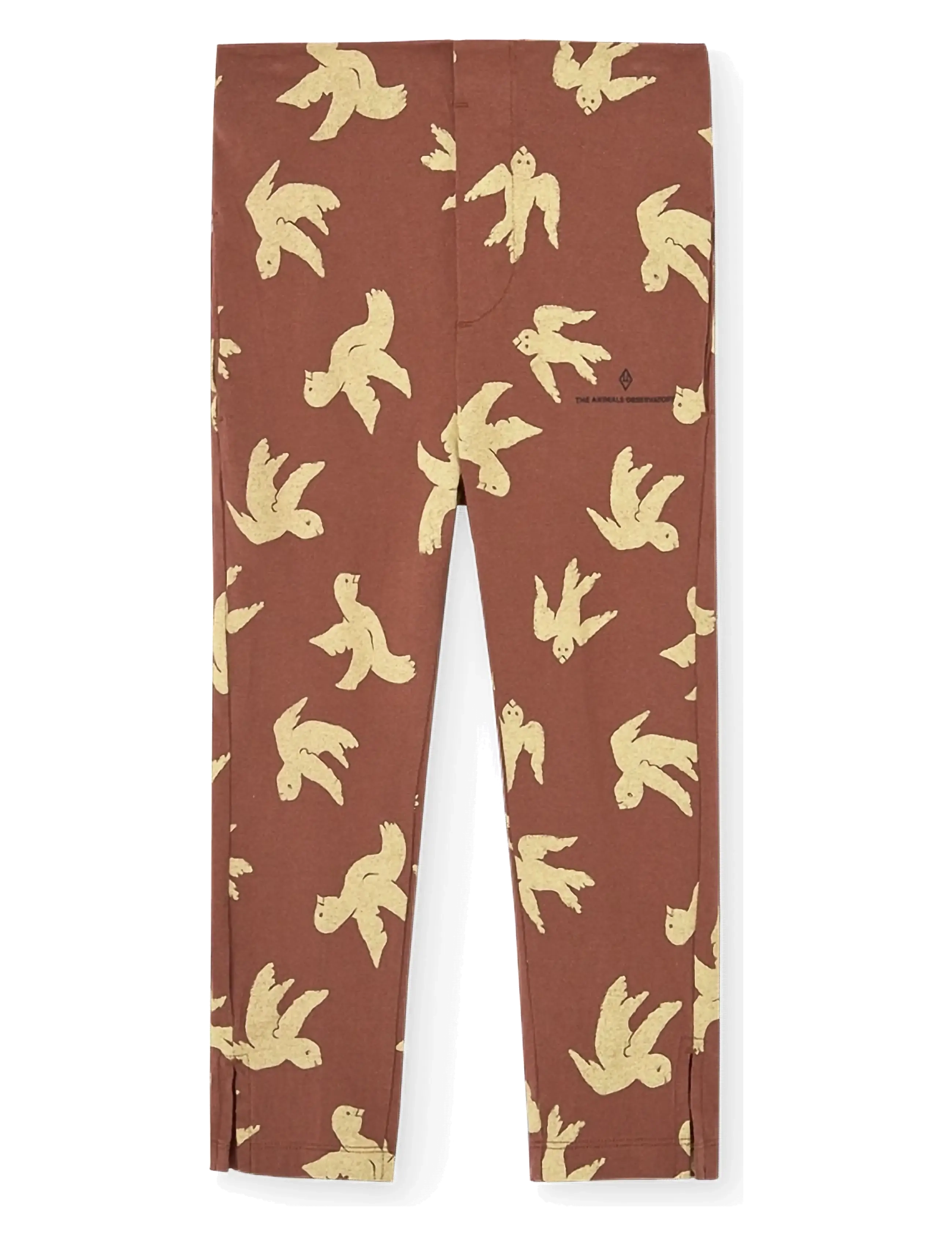 THE ANIMALS OBSERVATORY HORSE KID PANTS BROWN STRIPES - Animal Observatory - BROWN / burgundy