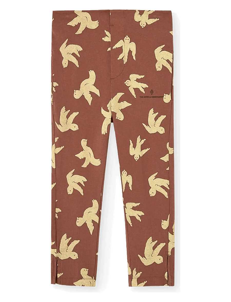 THE ANIMALS OBSERVATORY - HORSE KID PANTS BROWN STRIPES - sweatpants - brown - 1