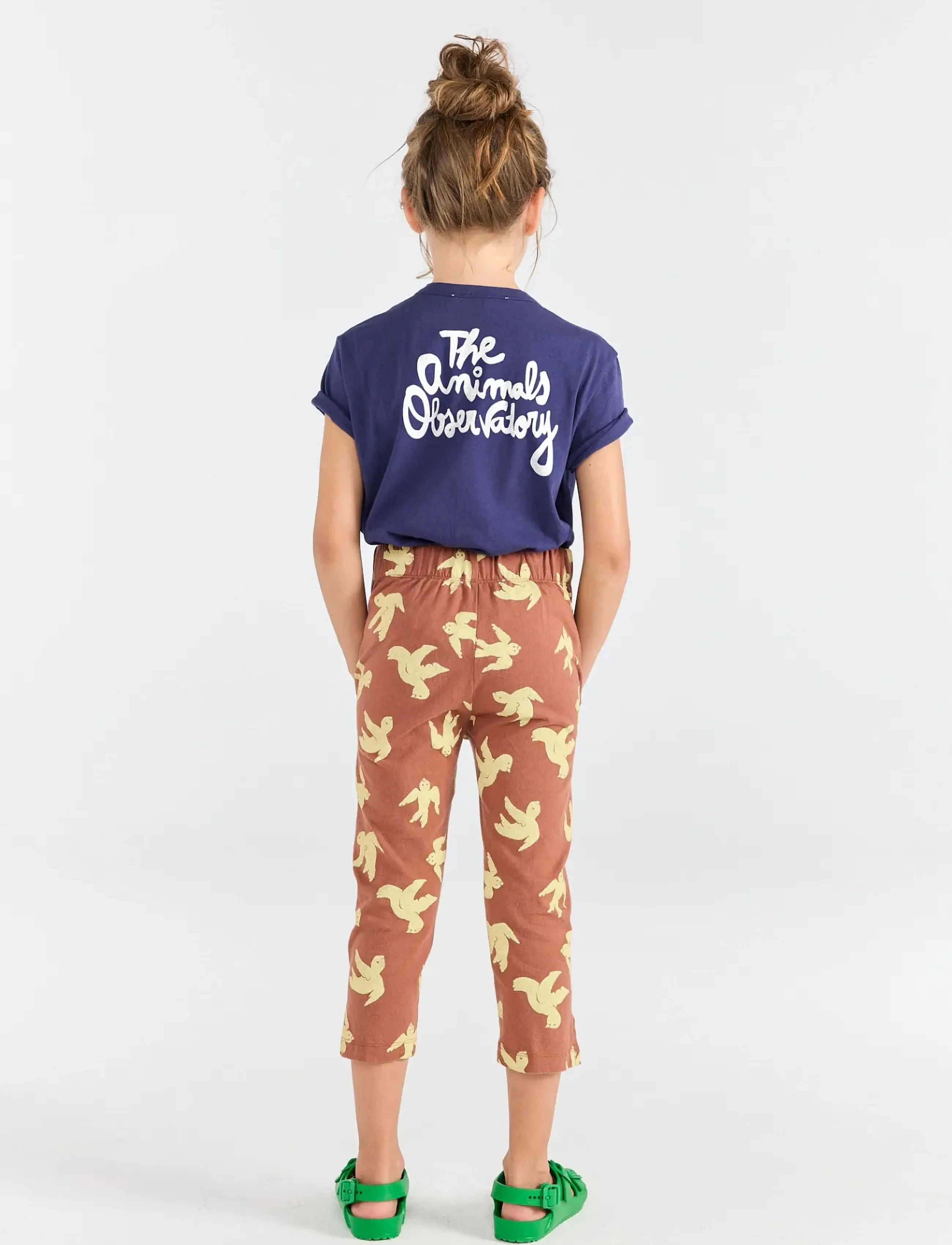 THE ANIMALS OBSERVATORY - HORSE KID PANTS BROWN STRIPES - sweatpants - brown - 3
