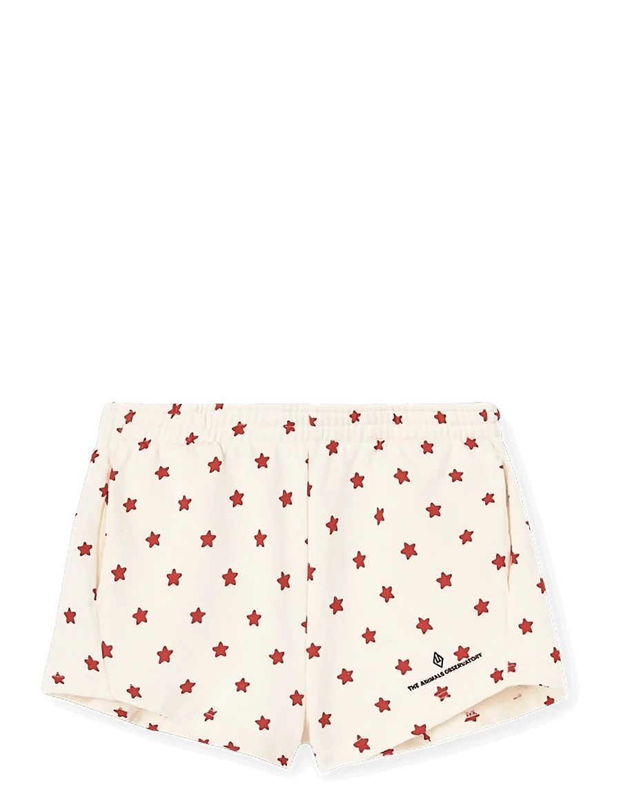 THE ANIMALS OBSERVATORY - GARDENER KID SHORT SWEATPANTS BLUE - sweatshorts - raw white - 1