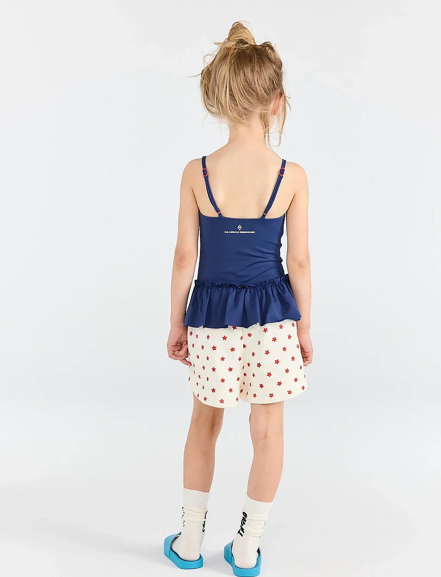 THE ANIMALS OBSERVATORY - GARDENER KID SHORT SWEATPANTS BLUE - sweatshorts - raw white - 3