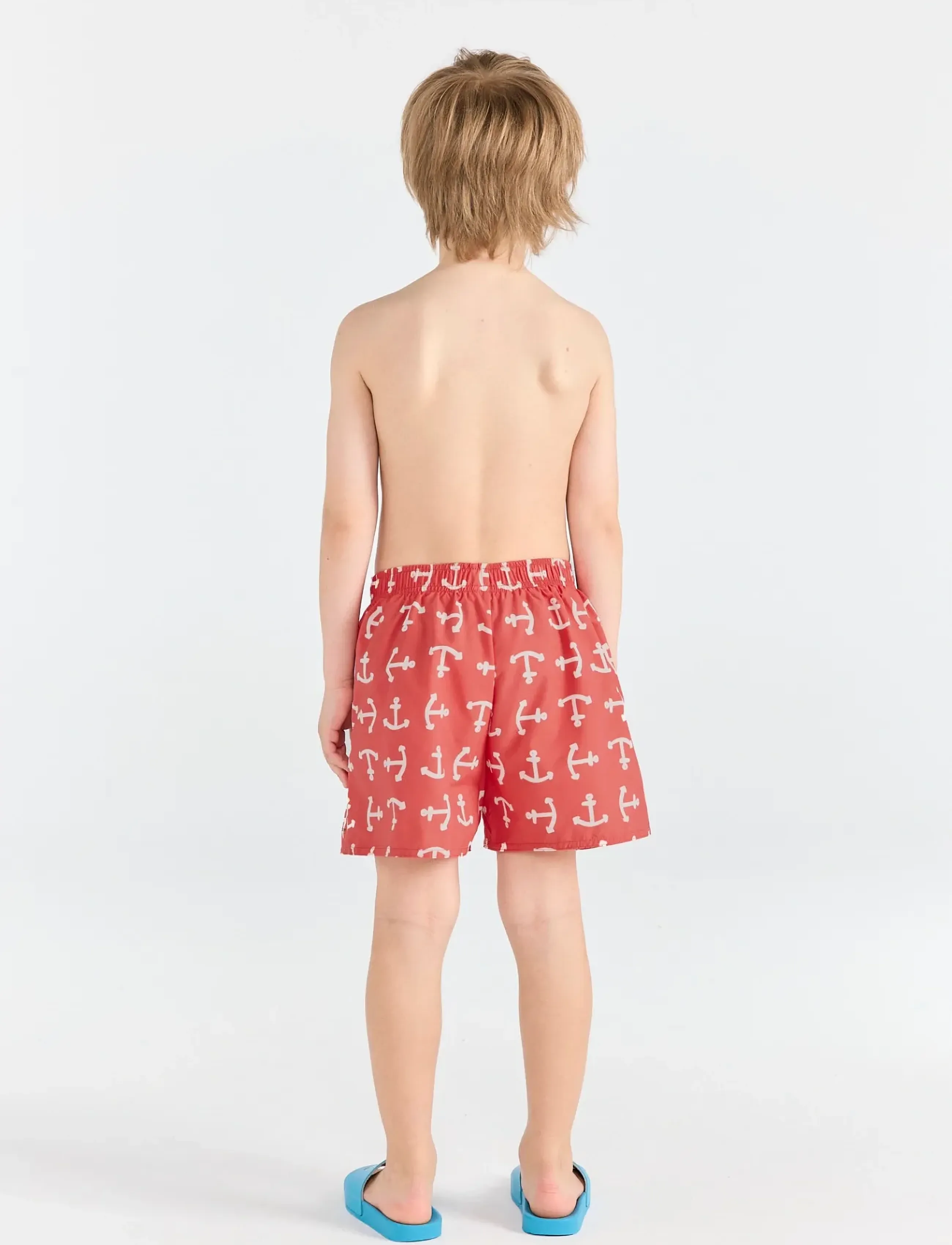 THE ANIMALS OBSERVATORY - PUPPY KID SHORTS DEEP BLUE - swimshorts - red - 3
