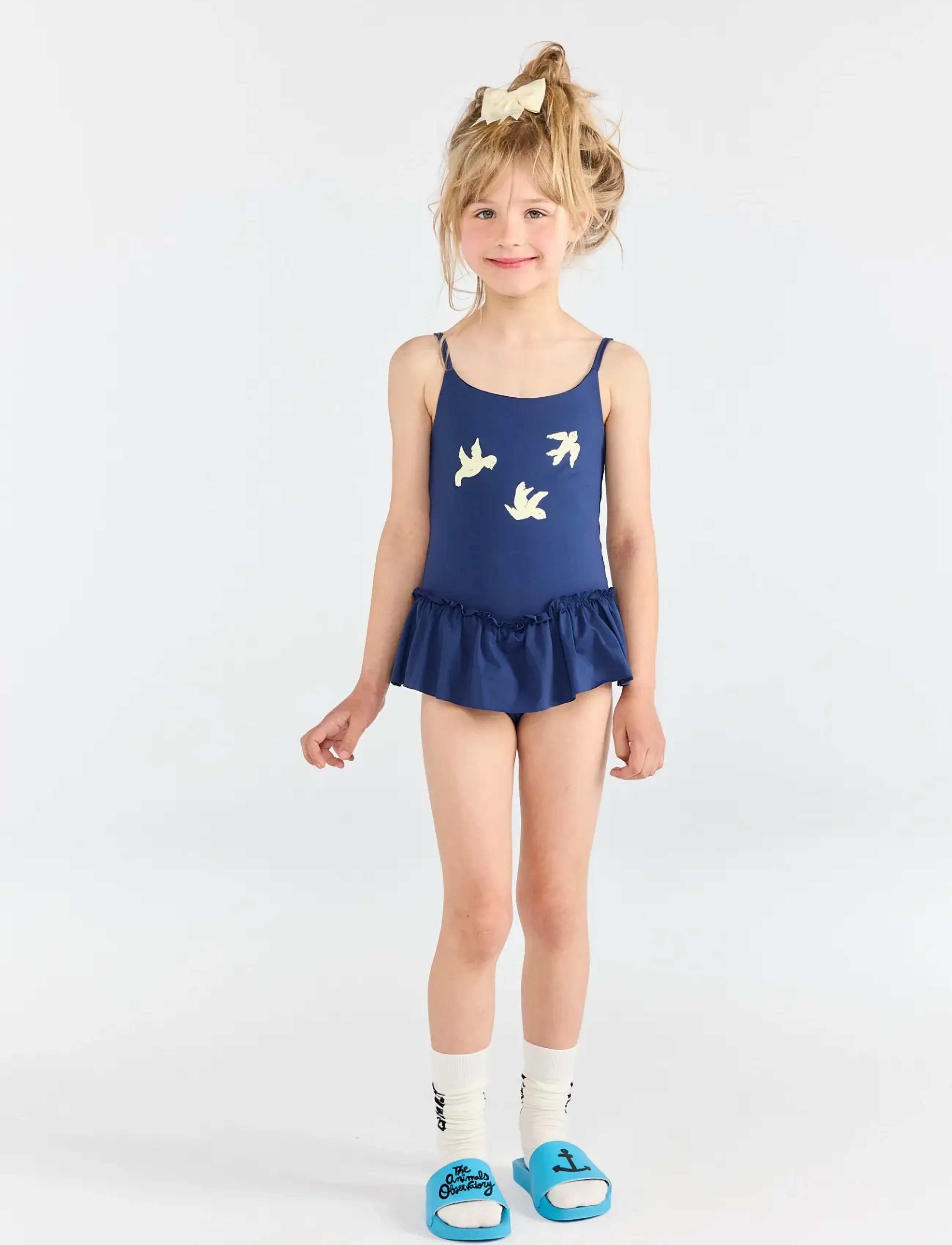 THE ANIMALS OBSERVATORY CLOWNFISH KID SWIMSUIT RED - UV clothing - DEEP BLUE / navy