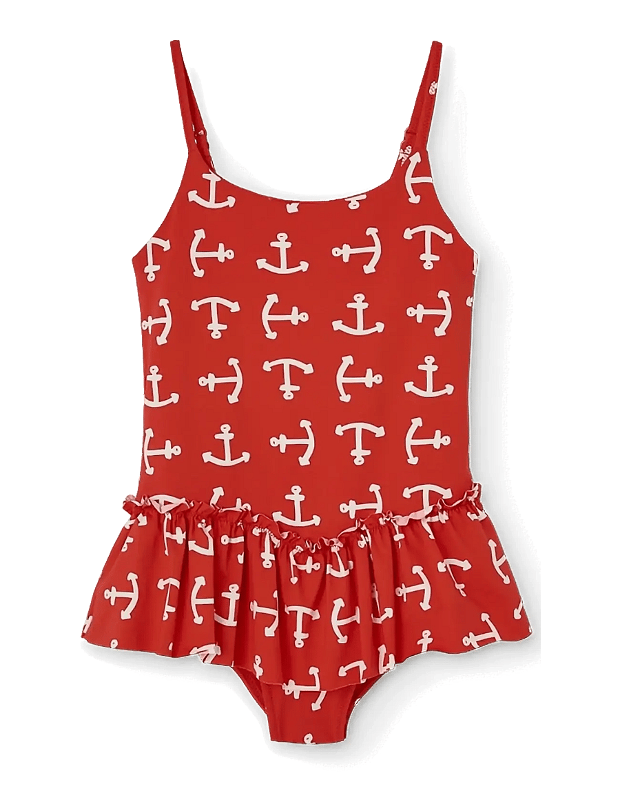 THE ANIMALS OBSERVATORY - CLOWNFISH KID SWIMSUIT RED - uv-tøj - red - 1