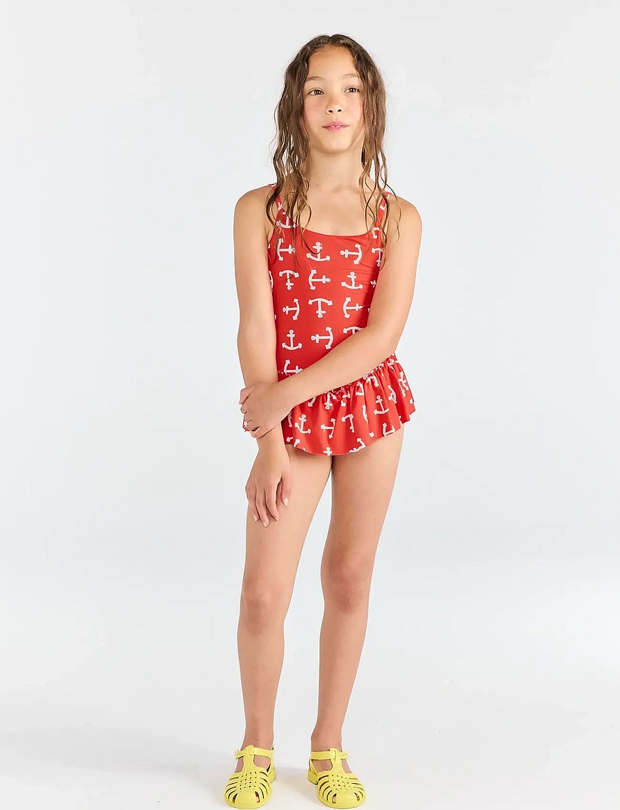 THE ANIMALS OBSERVATORY - CLOWNFISH KID SWIMSUIT RED - uv-tøj - red - 0