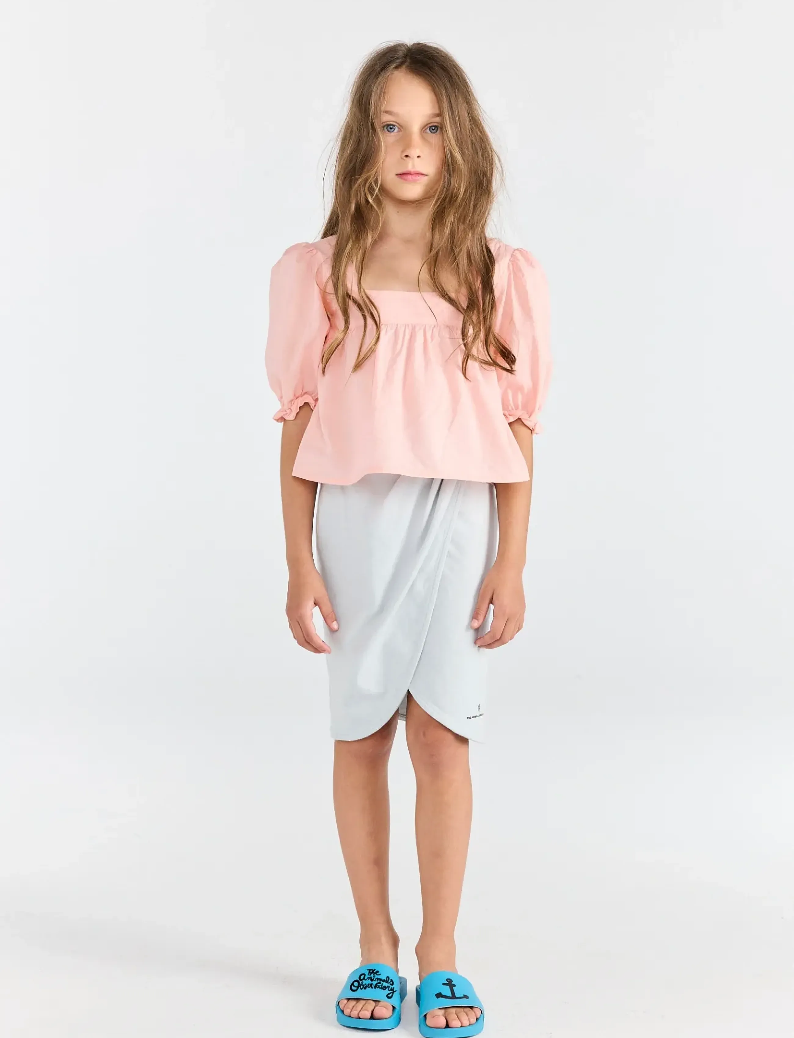 THE ANIMALS OBSERVATORY Mandril Kid Blouse Soft Pink, 128, Pink, Overdele > Bluser & Tunikaer, Børn