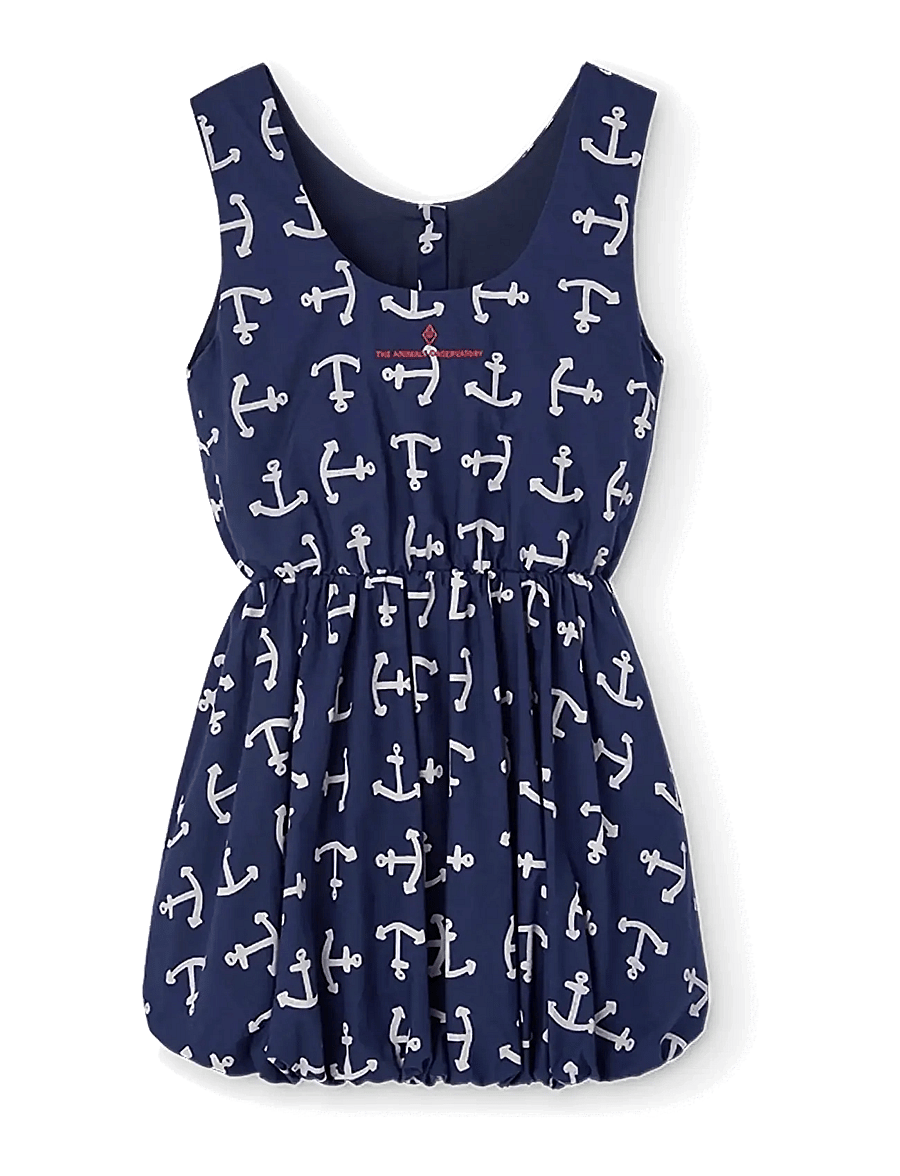 THE ANIMALS OBSERVATORY - FLAMINGO KID DRESS DEEP BLUE - robes décontractées sans manches - deep blue - 0