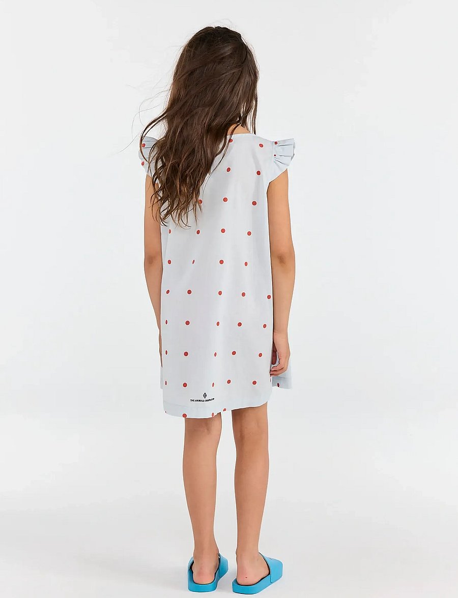 THE ANIMALS OBSERVATORY - FIREFLY KID DRESS White Tree - kortærmede babykjoler - blue - 3