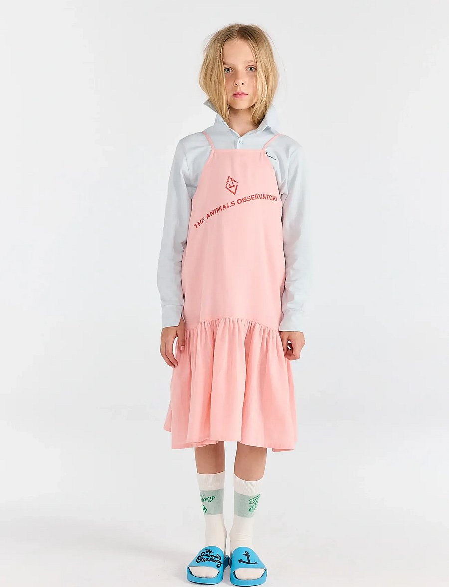 THE ANIMALS OBSERVATORY - HUMMINGBIRD KID DRESS White Squares - Ærmeløse hverdagskjoler - soft pink - 0