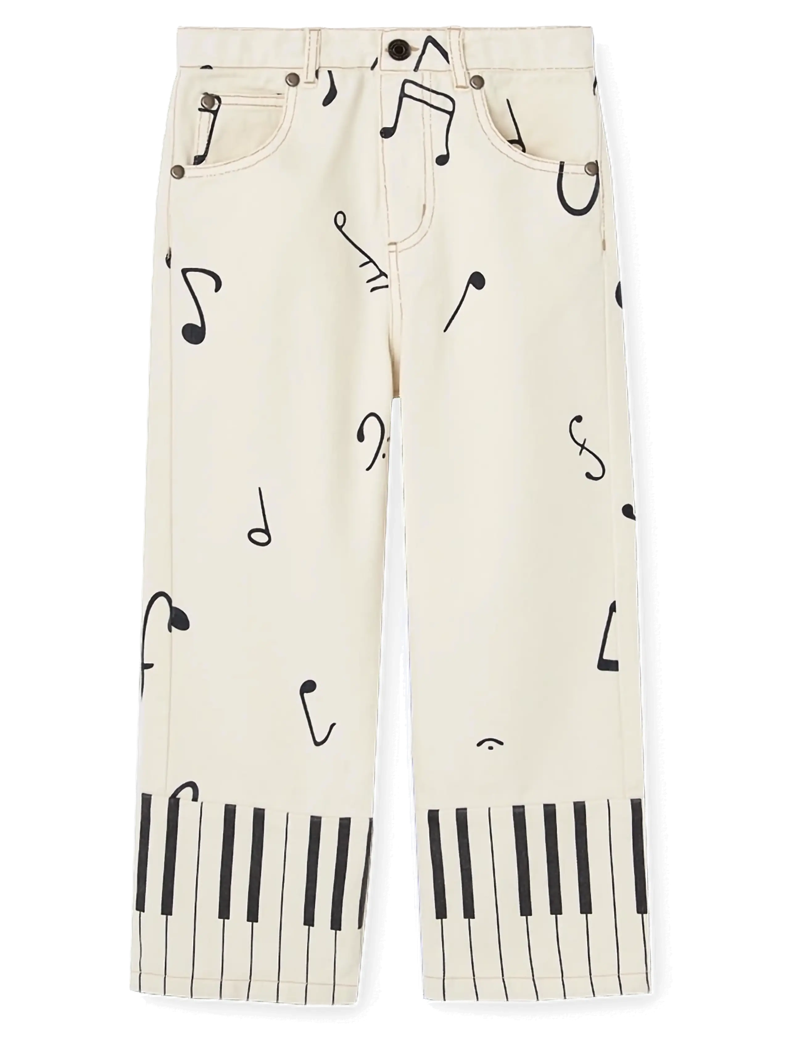 THE ANIMALS OBSERVATORY ANT KID PANTS White Tree - Loose jeans - RAW WHITE / white