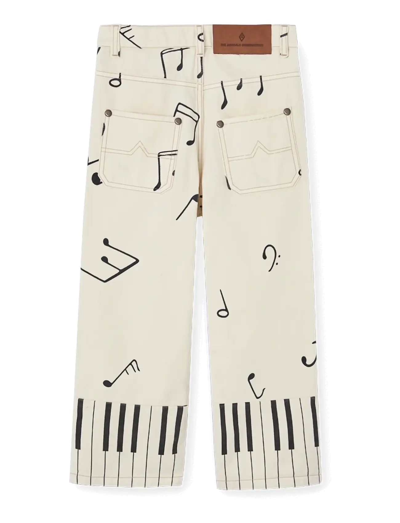 THE ANIMALS OBSERVATORY - ANT KID PANTS White Tree - loose jeans - raw white - 2