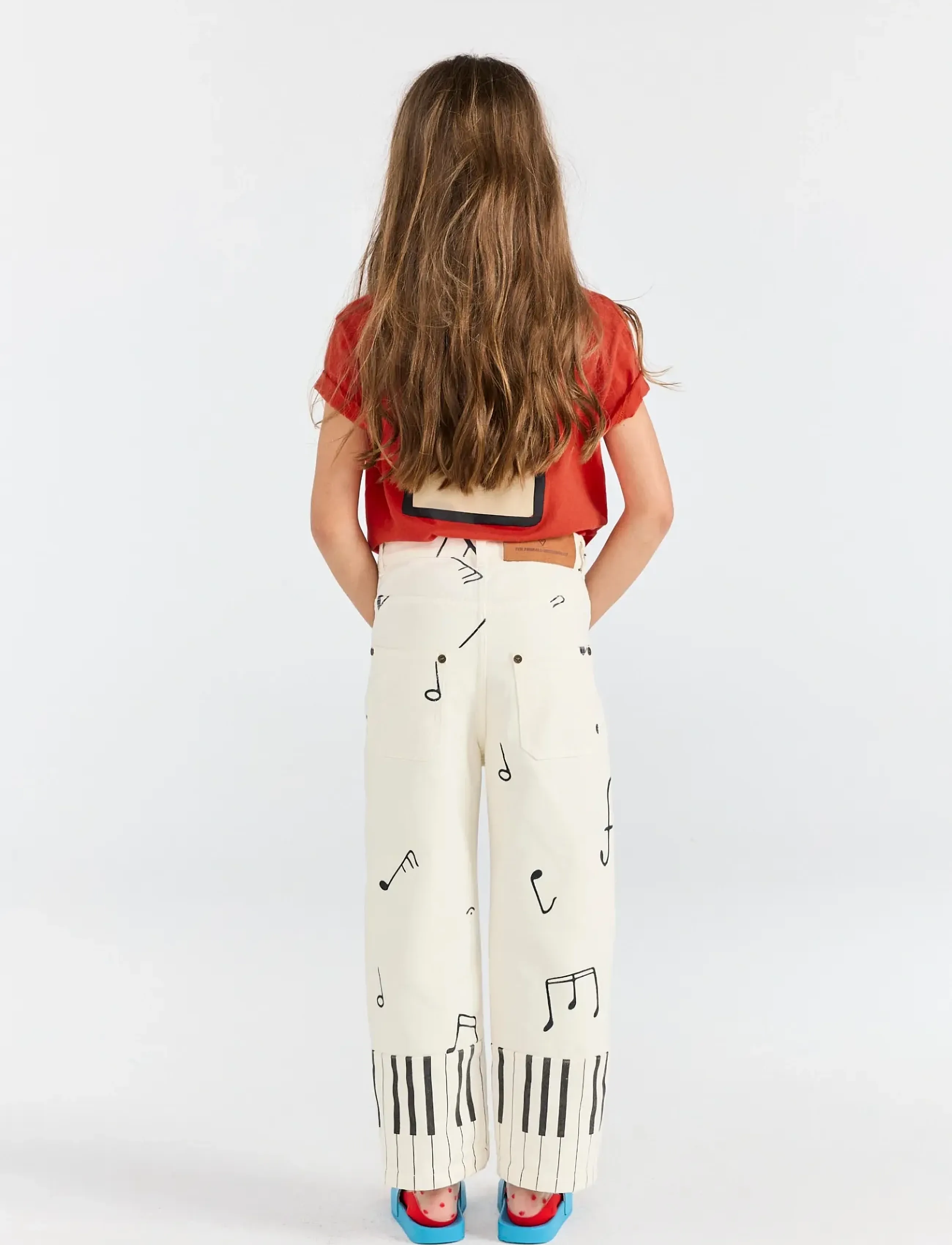 THE ANIMALS OBSERVATORY - ANT KID PANTS White Tree - loose jeans - raw white - 3
