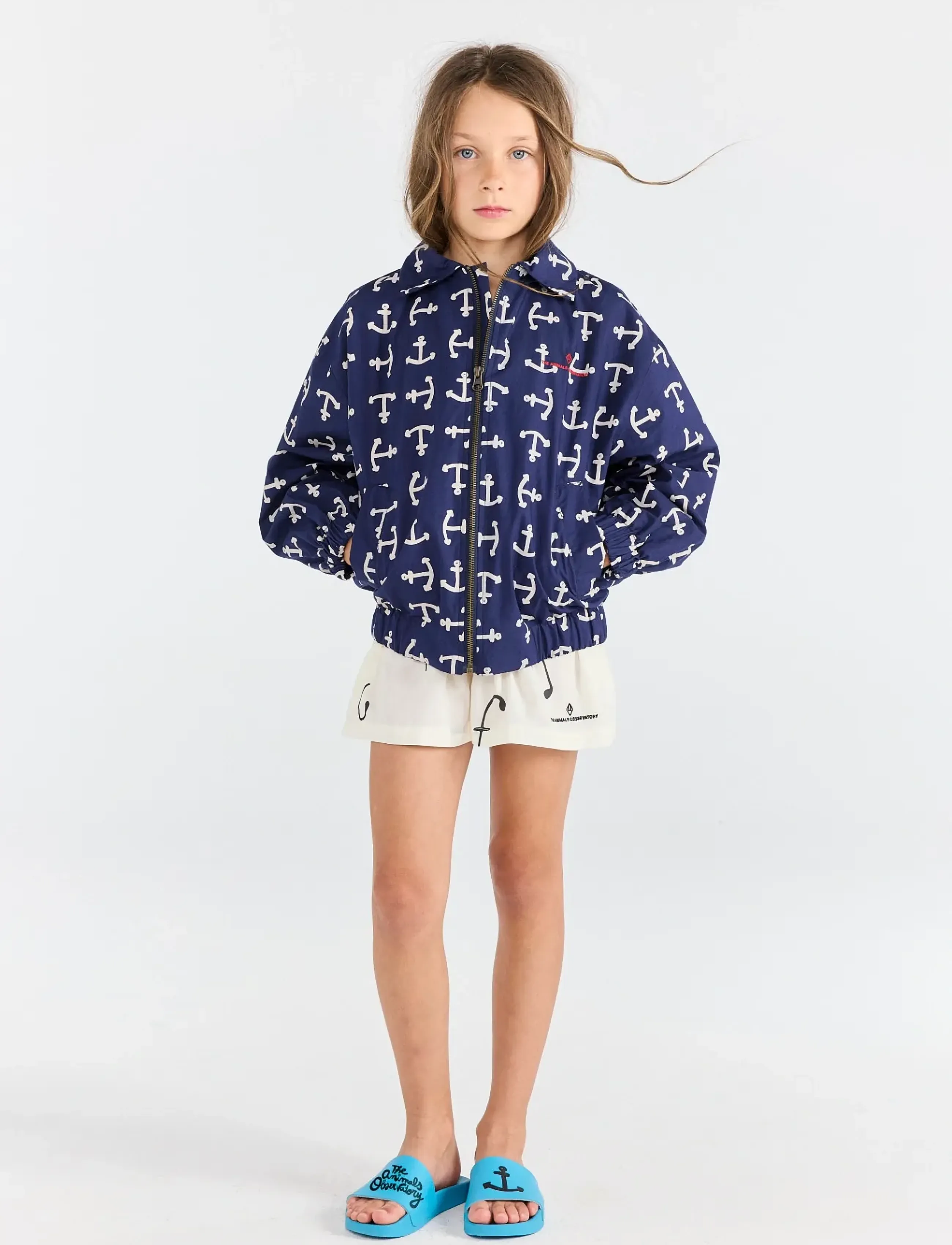THE ANIMALS OBSERVATORY Tiger Kid Bomber Jacket Deep Blue, 128, Jackets & Coats, Marineblau - Bomber, Kinder