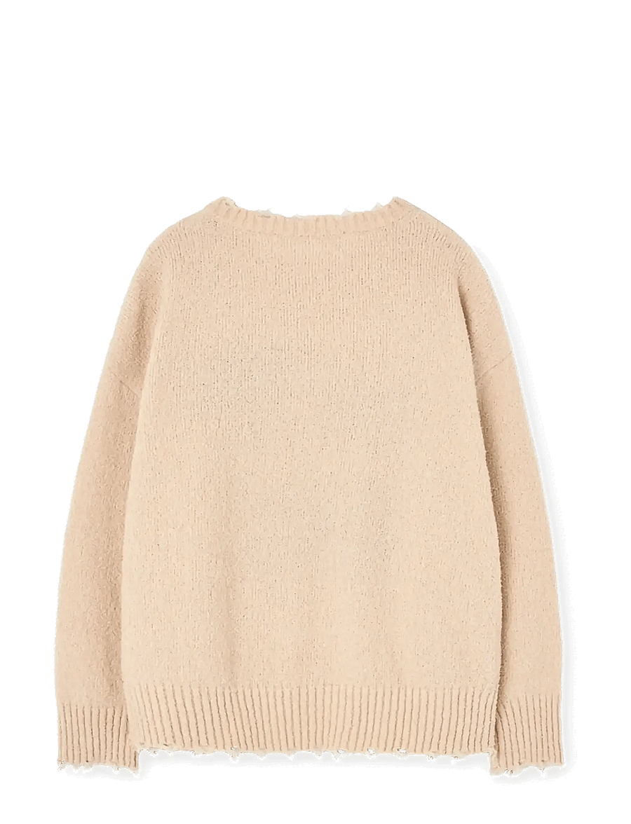 THE ANIMALS OBSERVATORY - GOLLIE KID SWEATER SOFT BROWN - pullover - soft brown - 2