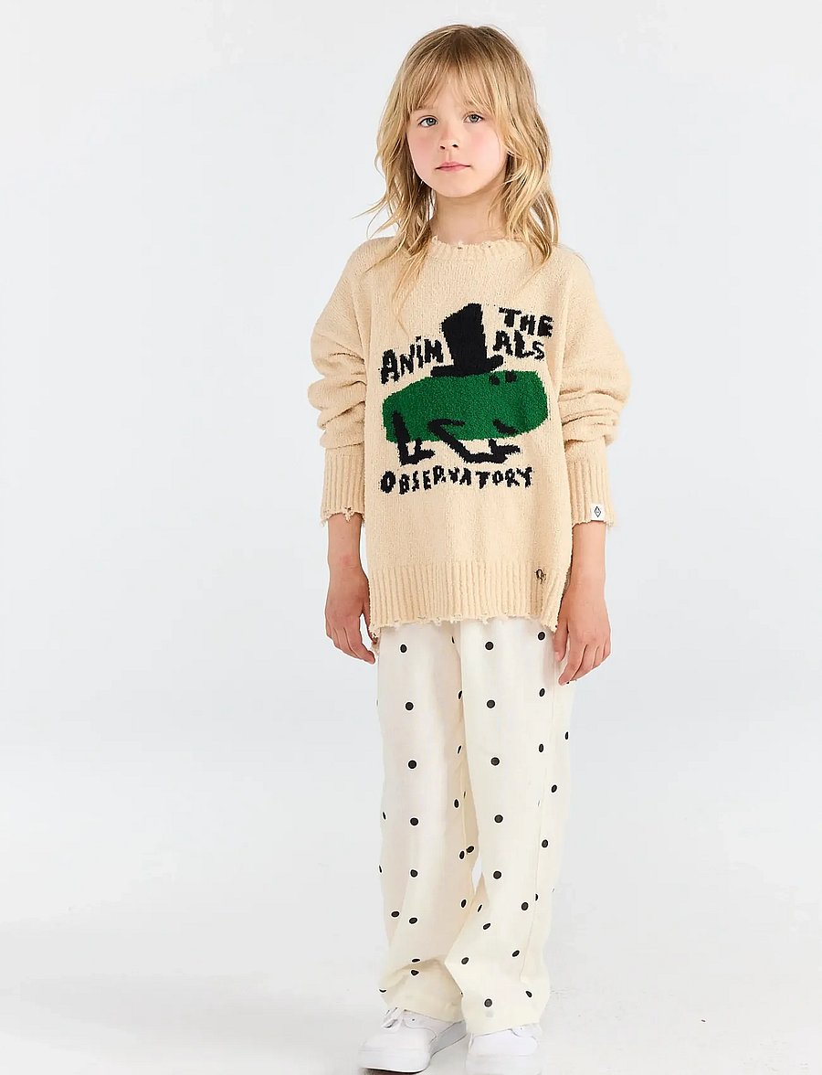 THE ANIMALS OBSERVATORY - GOLLIE KID SWEATER SOFT BROWN - pullover - soft brown - 3